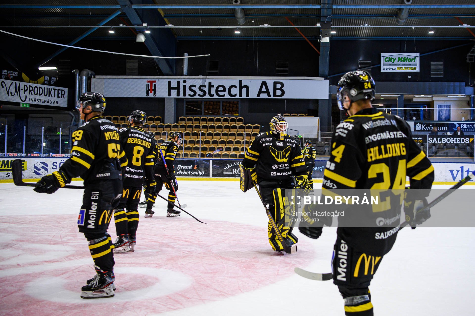 Västerås målvakt Jesper Myrenberg deppar