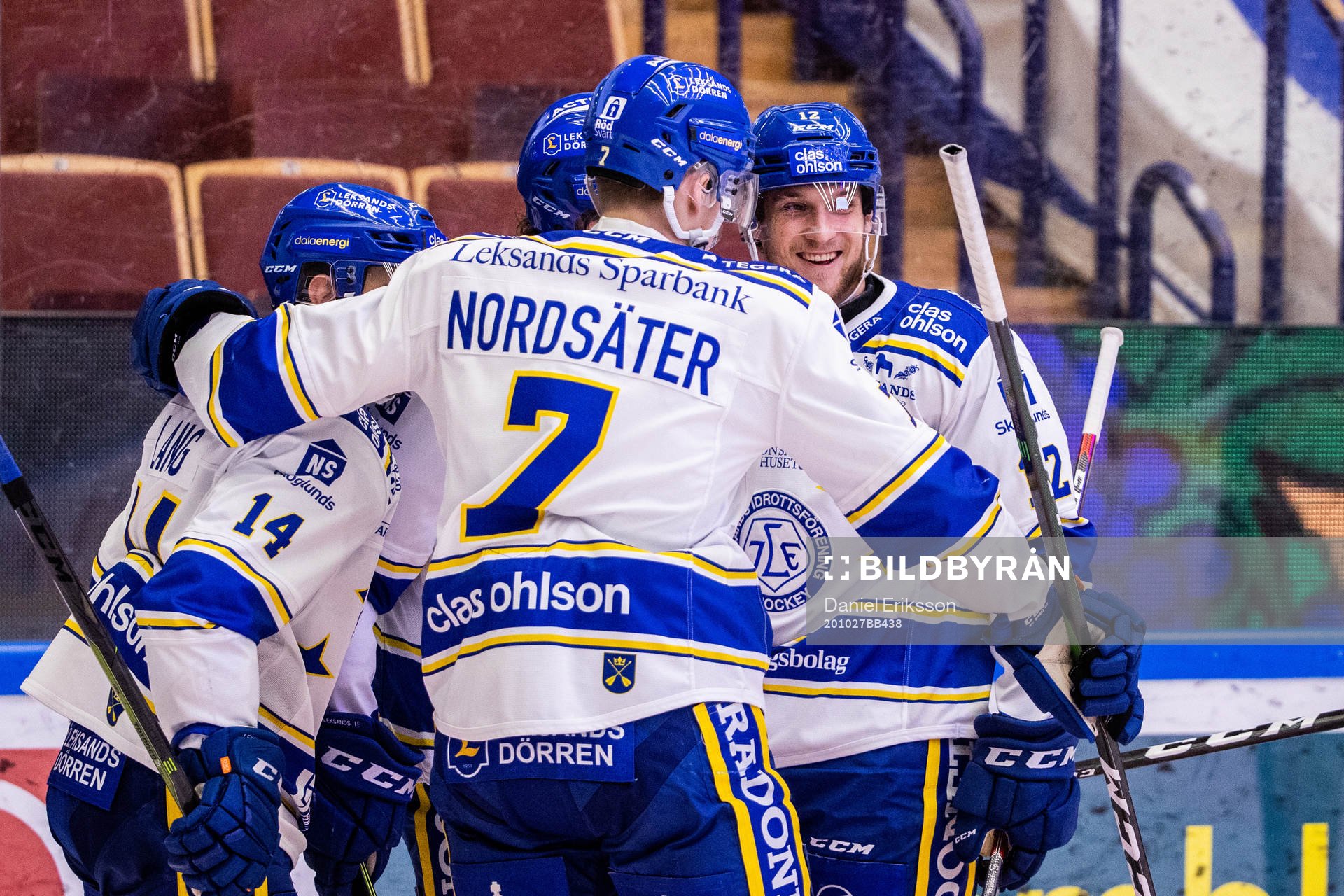 Leksands Fredrik Forsberg (h) jublar