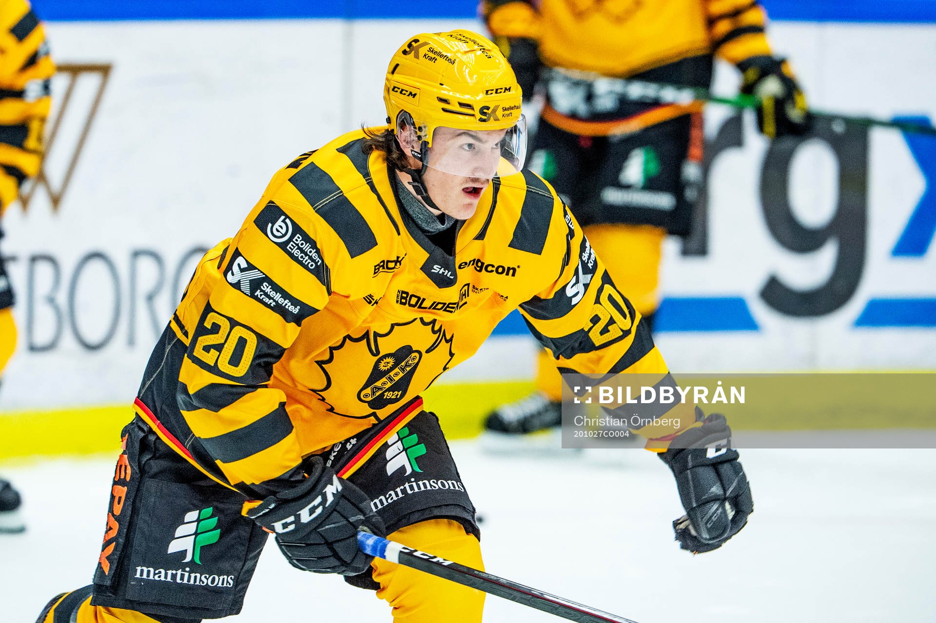 Skellefteås Kenneth Gulbrandsen värmer upp innan