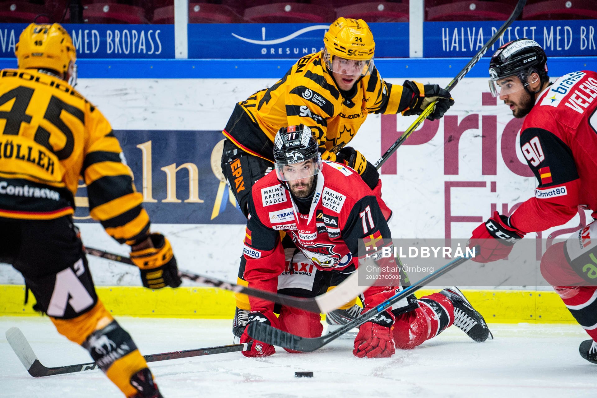 Malmö Redhawks Markus Lauridsen och Skellefteås Andreas