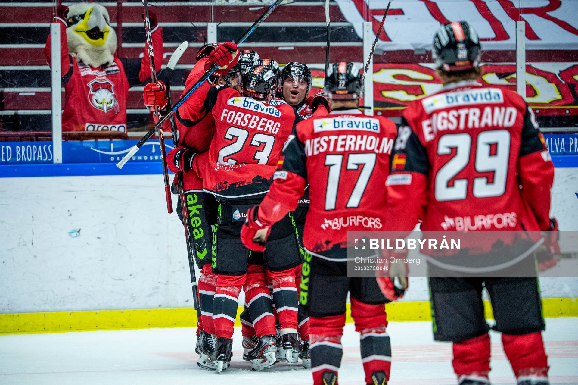 Malmö Redhawks Ponthus Westerholm jublar