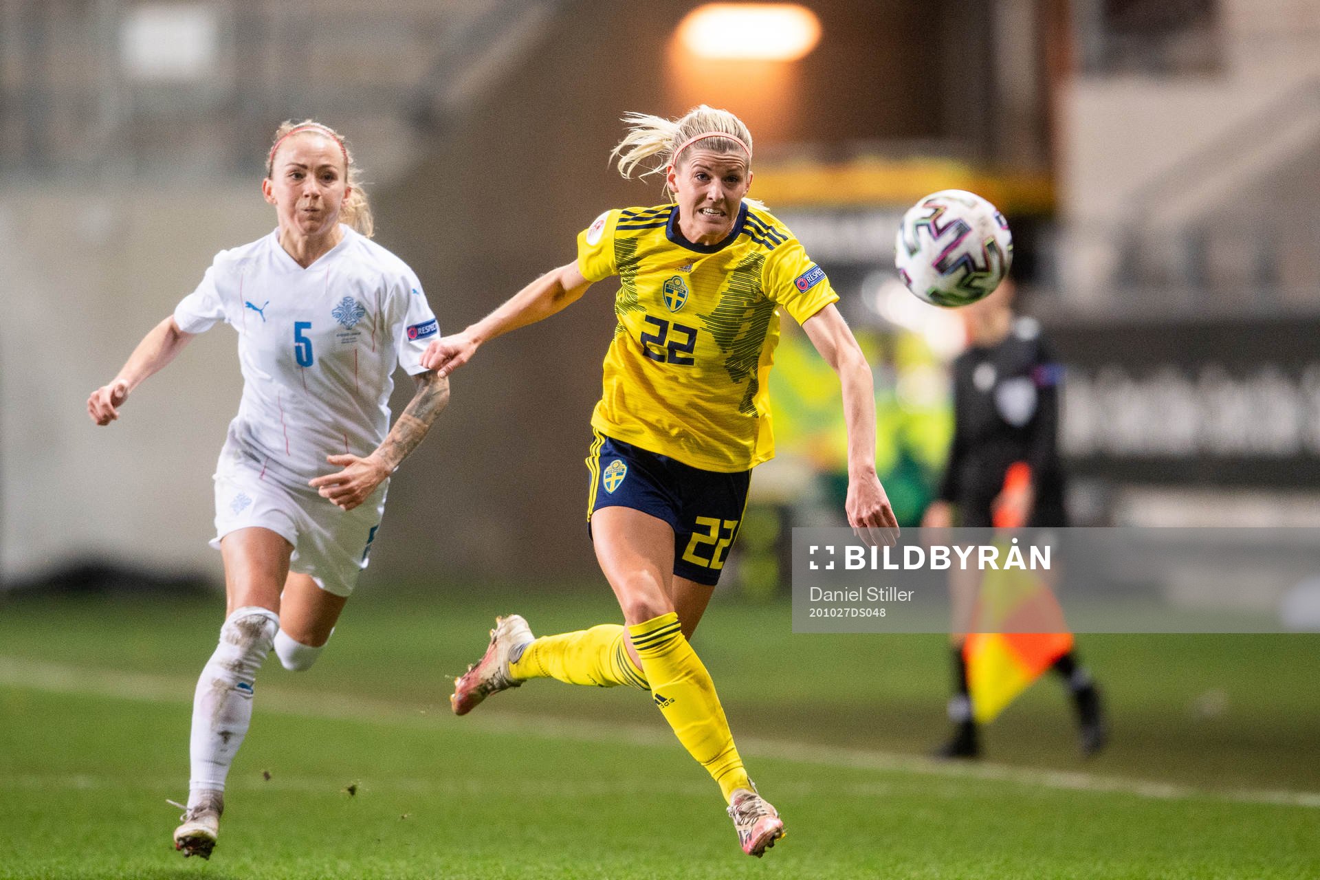 Gunnhildur Yrsa Jónsdóttir of Iceland and Olivia Schough