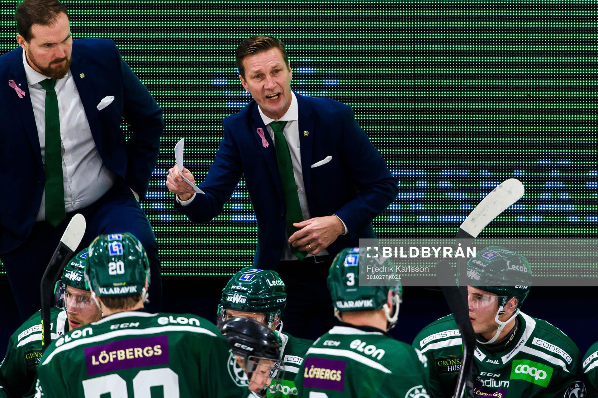 Färjestads assisterande tränare Gereon Dahlgren och