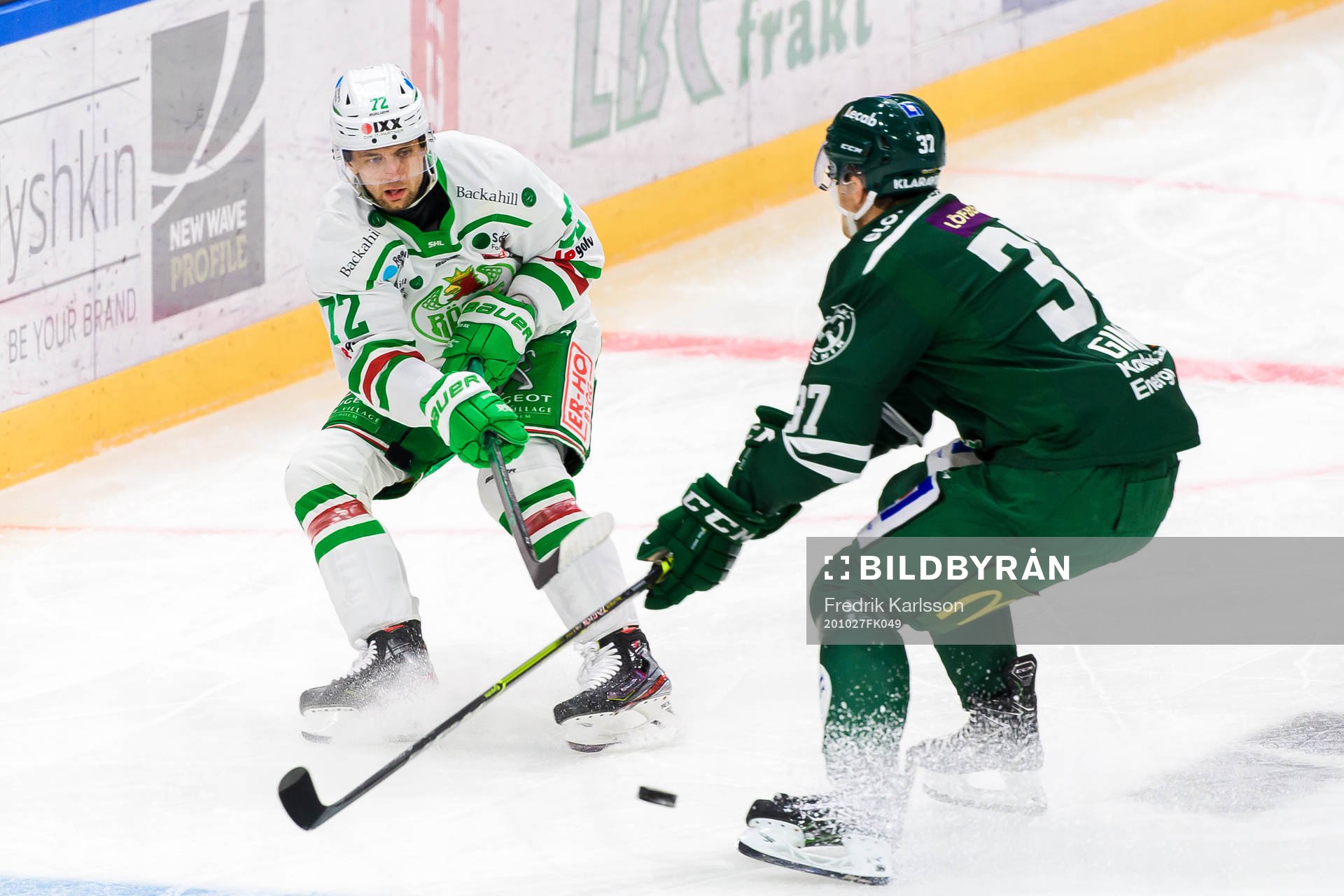 Rögles Daniel Zaar och Färjestads Adam Ginning