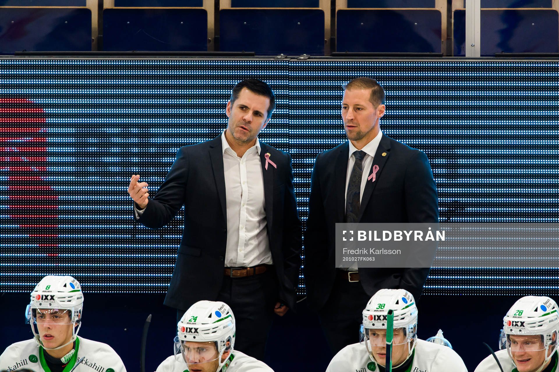 Rögles assisterande tränare Cory Murphy och tränare Cam