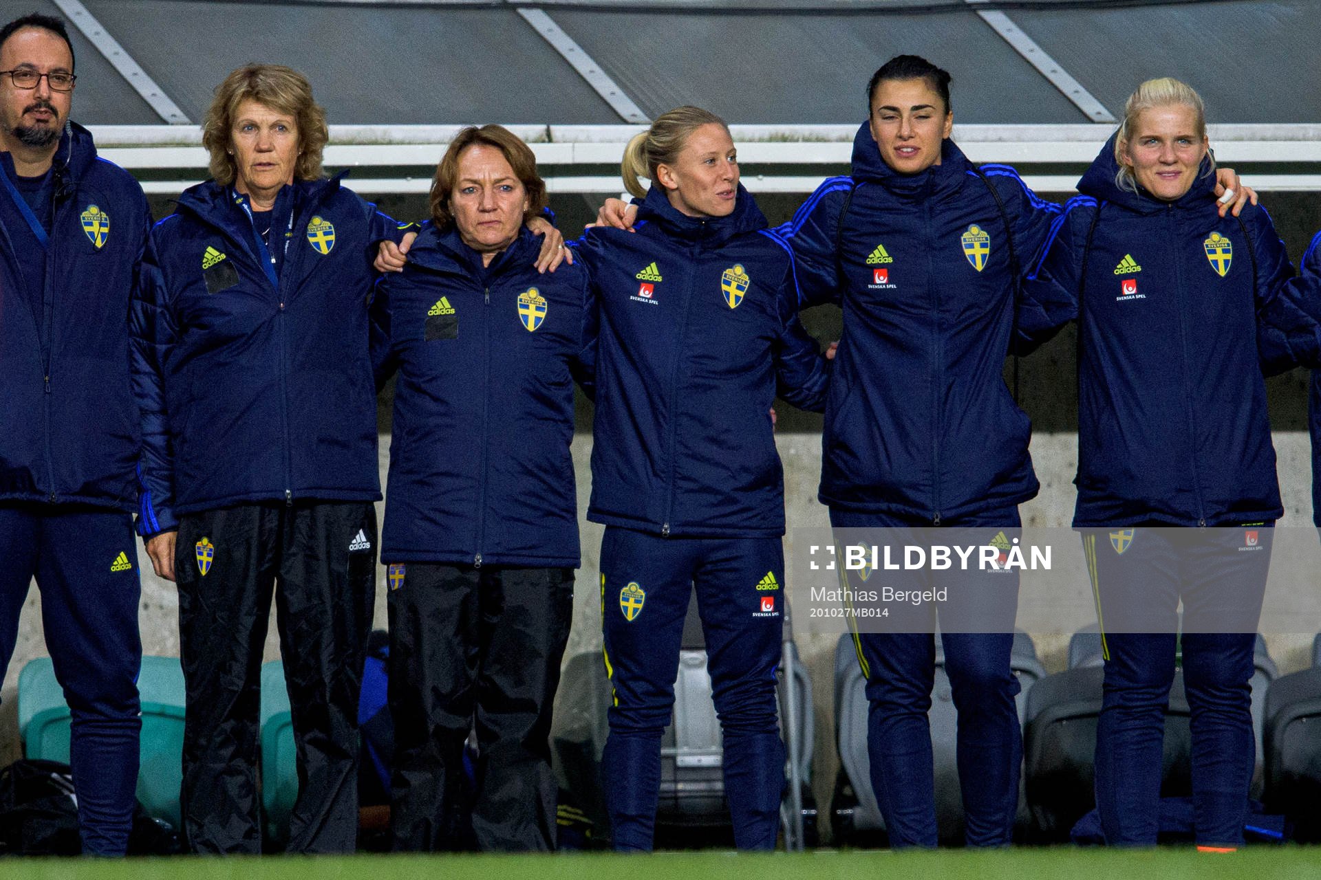 Rebecka Blomqvist, goalkeeper Zecira Musovic and goalkeeper