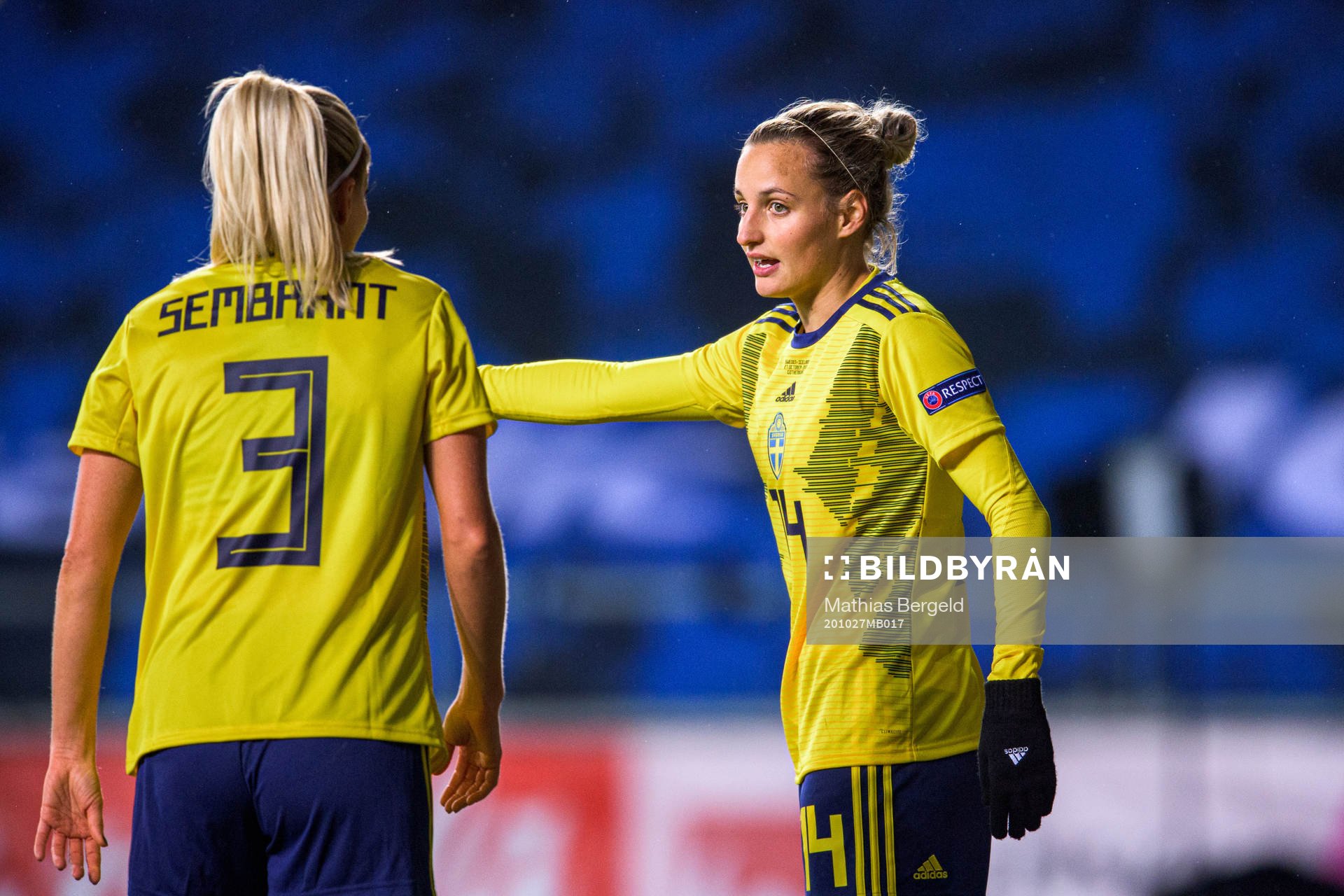 Linda Sembrant and Nathalie Björn of Sweden