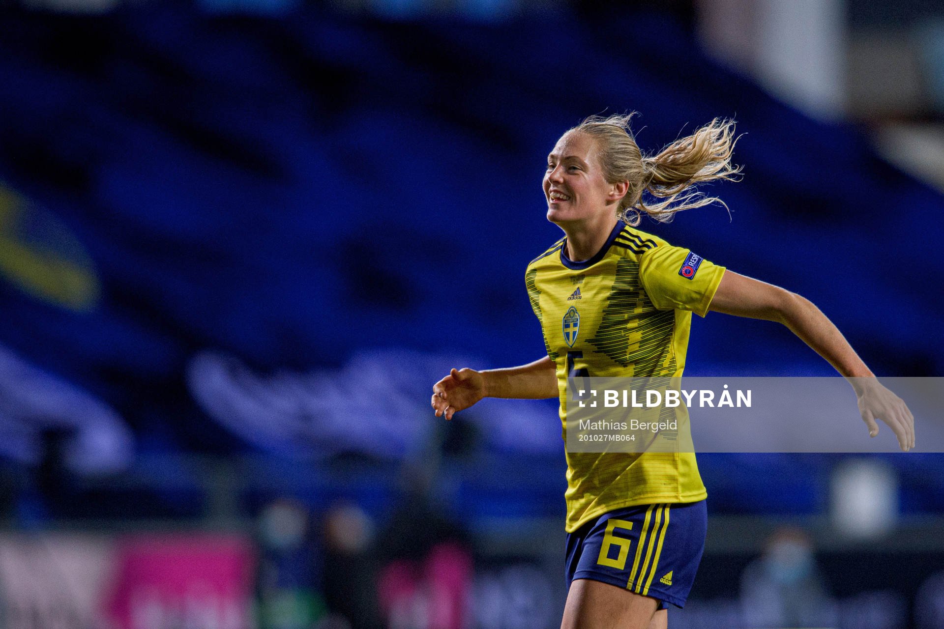 Magdalena Eriksson of Sweden celebrates