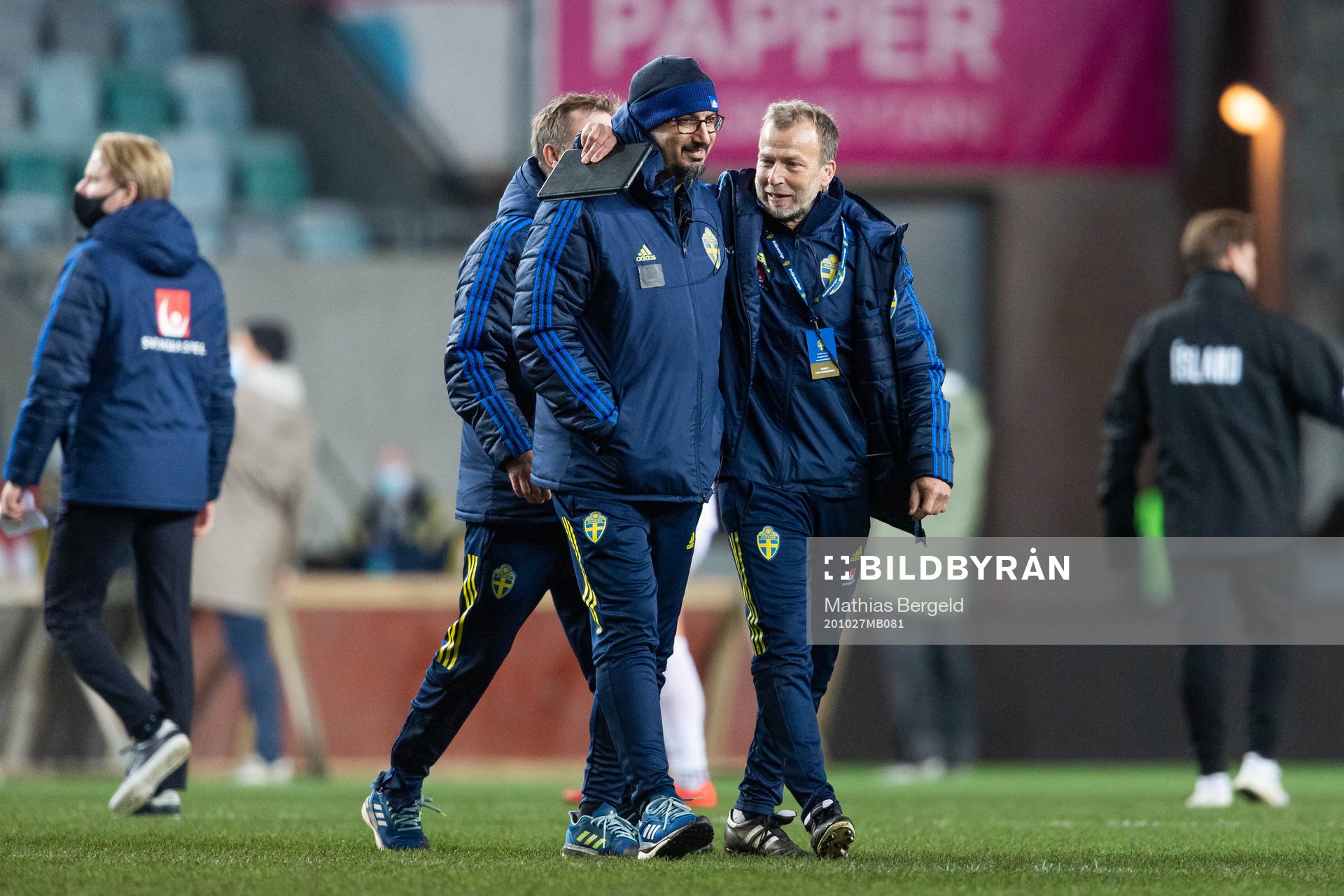 Medical doctor Houman Ebrahimi of Sweden celebrates