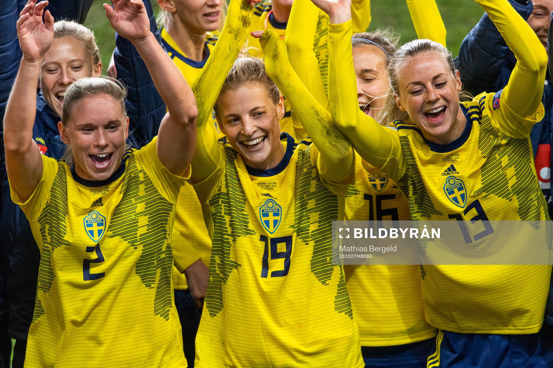 Jonna Andersson, Anna Anvegård and Amanda Ilestedt of