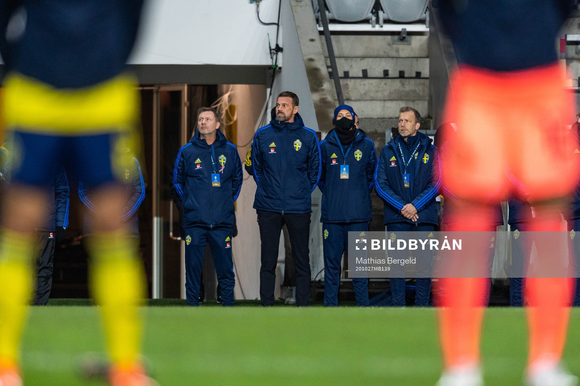 Peter Gerhardsson, head coach, and Lina Hurtig of Sweden at