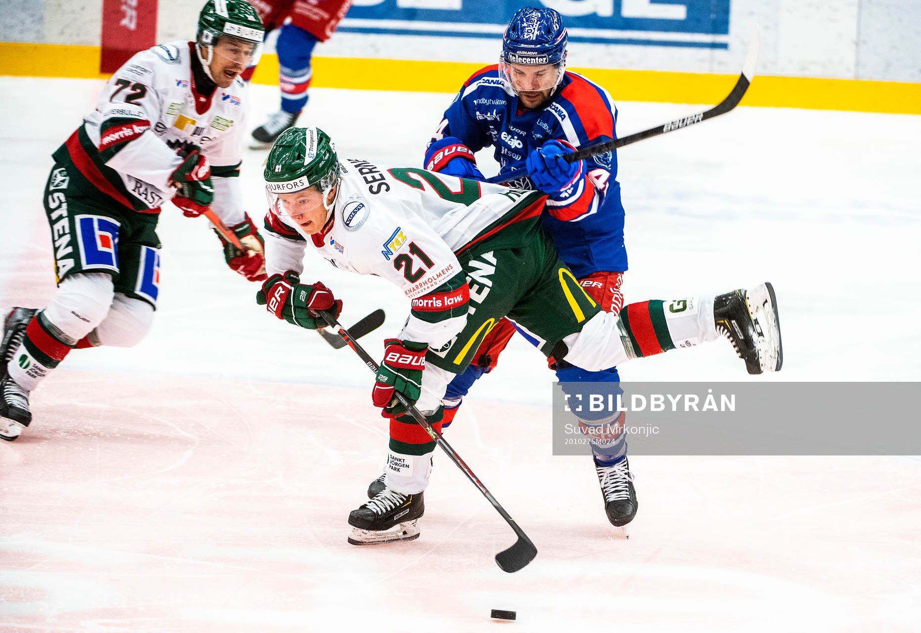 Oskarshamns Nolan Zajac och Frölundas Karl Henriksson