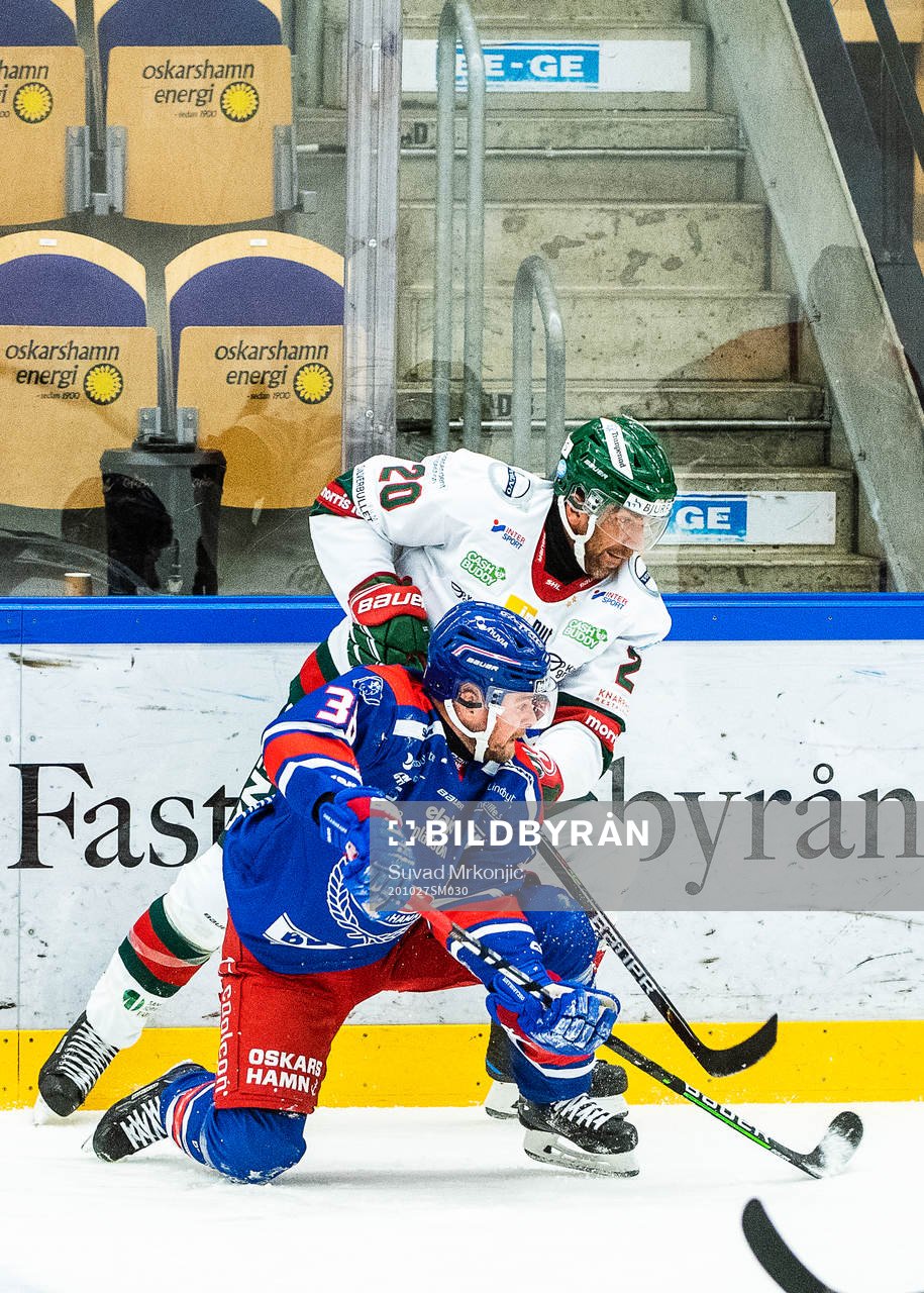 Oskarshamns Nichlas Torp och Frölundas Joel Lundqvist
