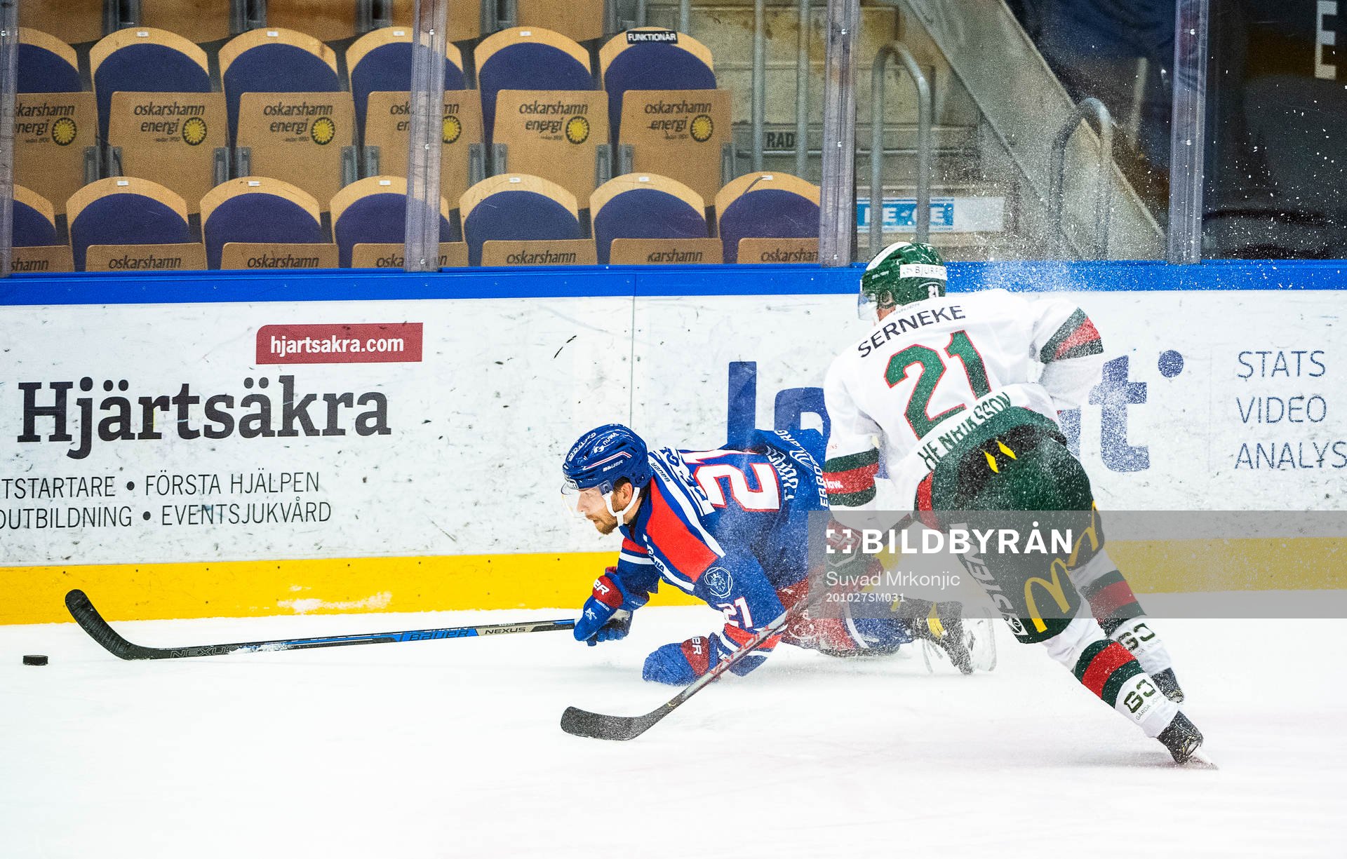 Oskarshamns Brian Cooper och Frölundas Karl Henriksson