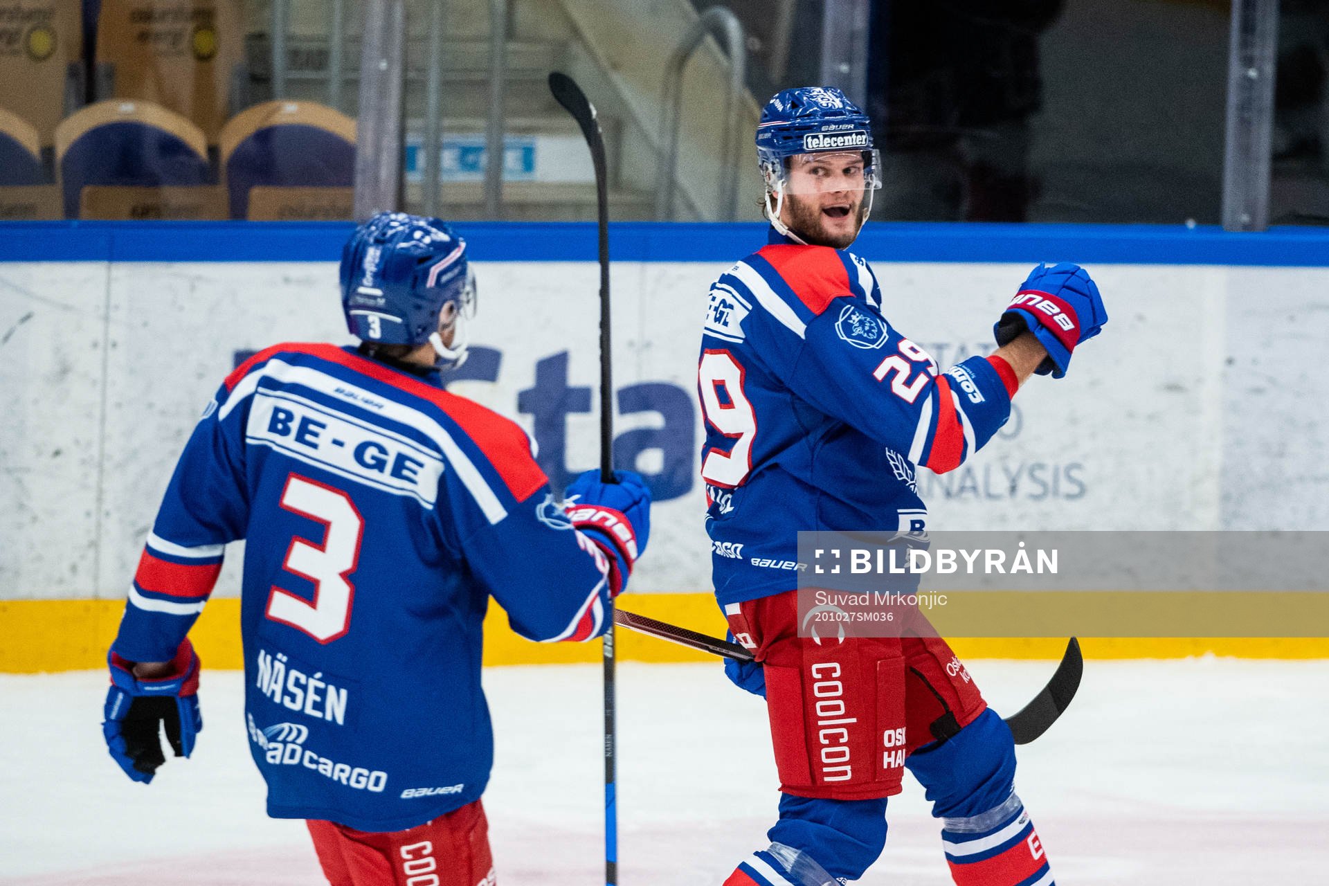 Oskarshamns Kim Rosdahl jublar