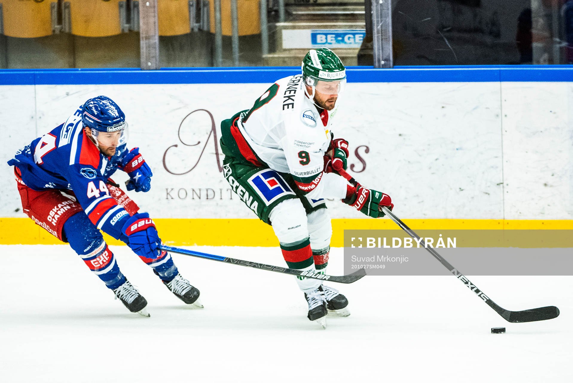 Oskarshamns Nolan Zajac och Frölundas Jan Mursak