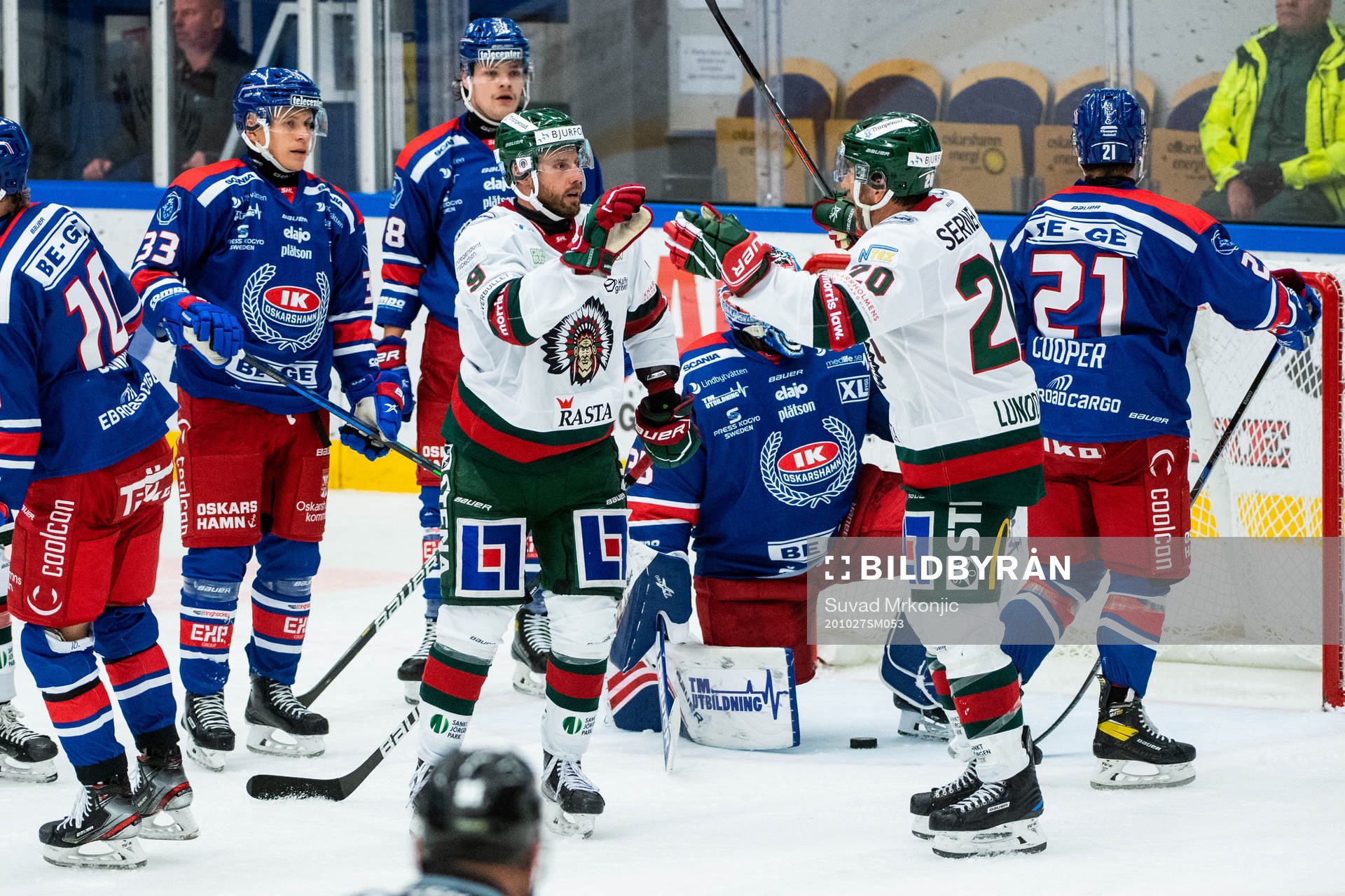 Frölundas Jan Mursak jublar
