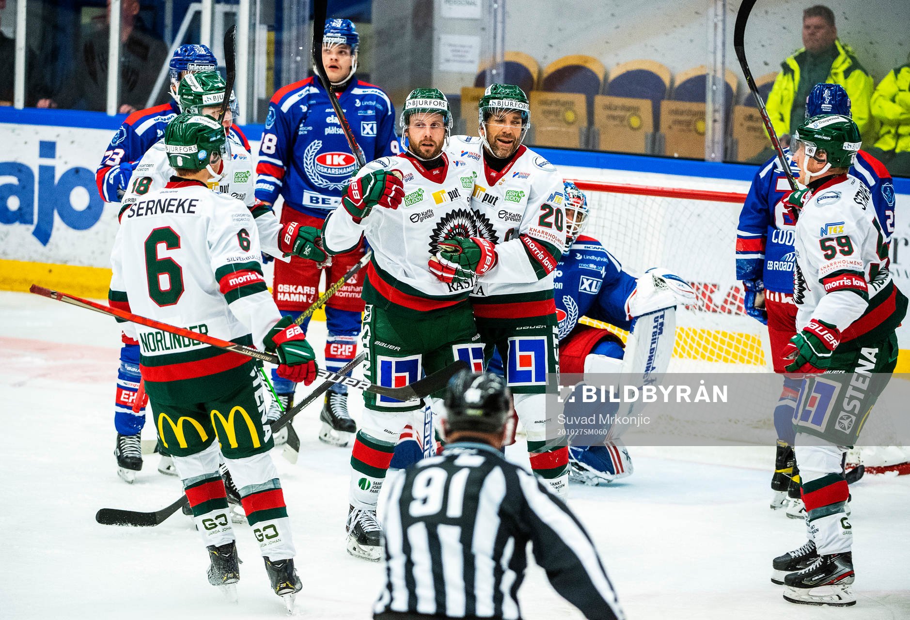 Frölundas Jan Mursak jublar