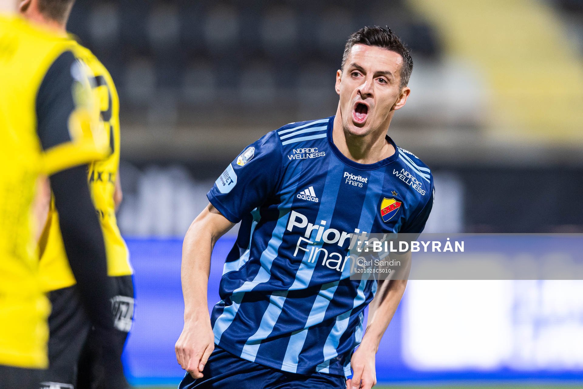 Djurgårdens Haris Radetinac jublar