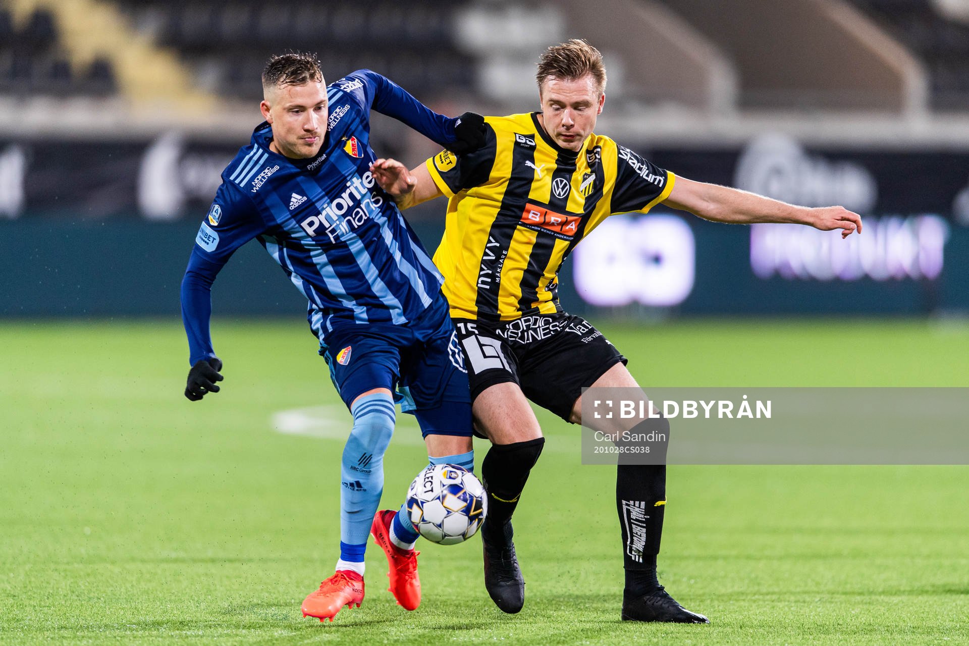 Djurgårdens Fredrik Ulvestad och Häckens Alexander
