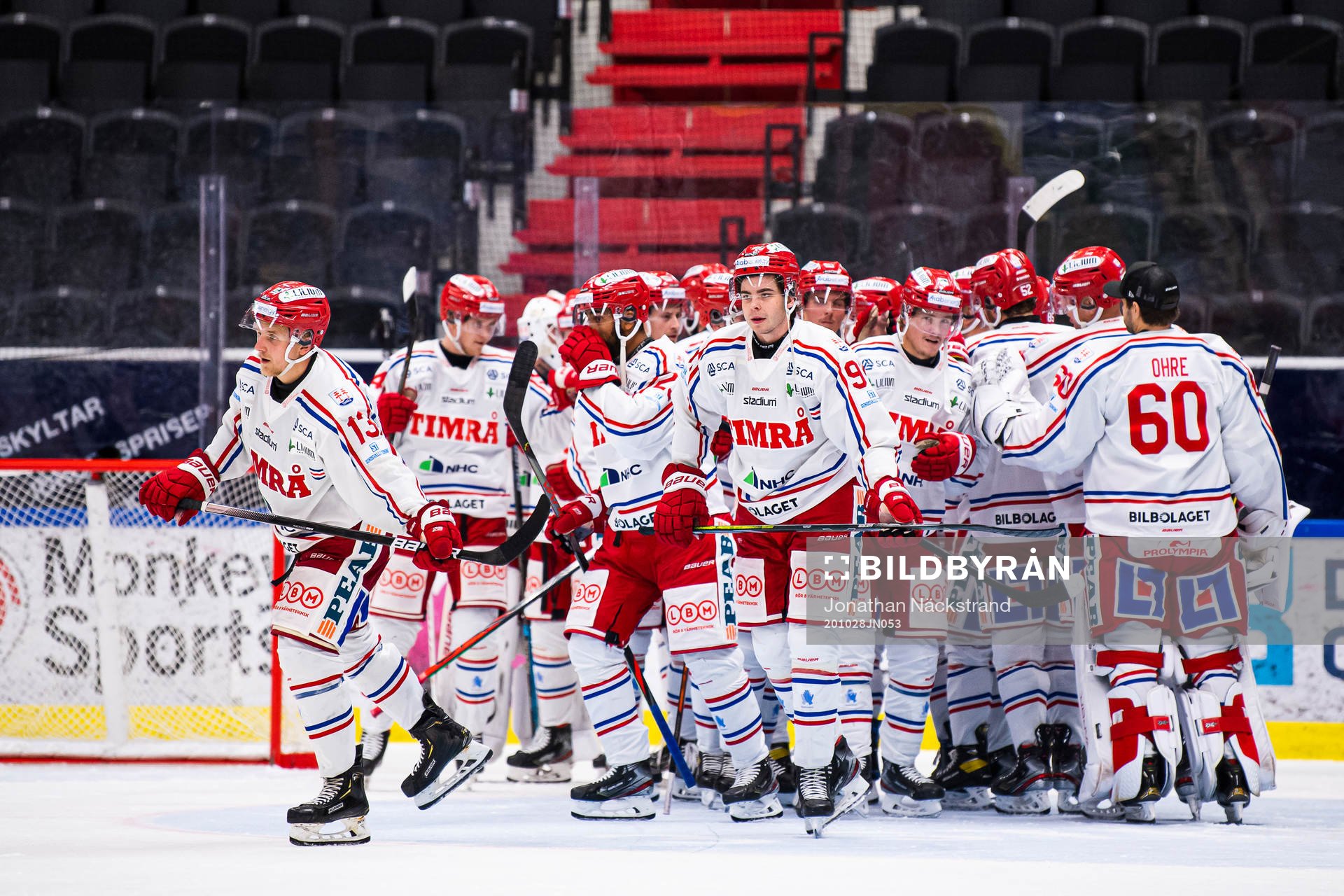 Timrås spelare jublar