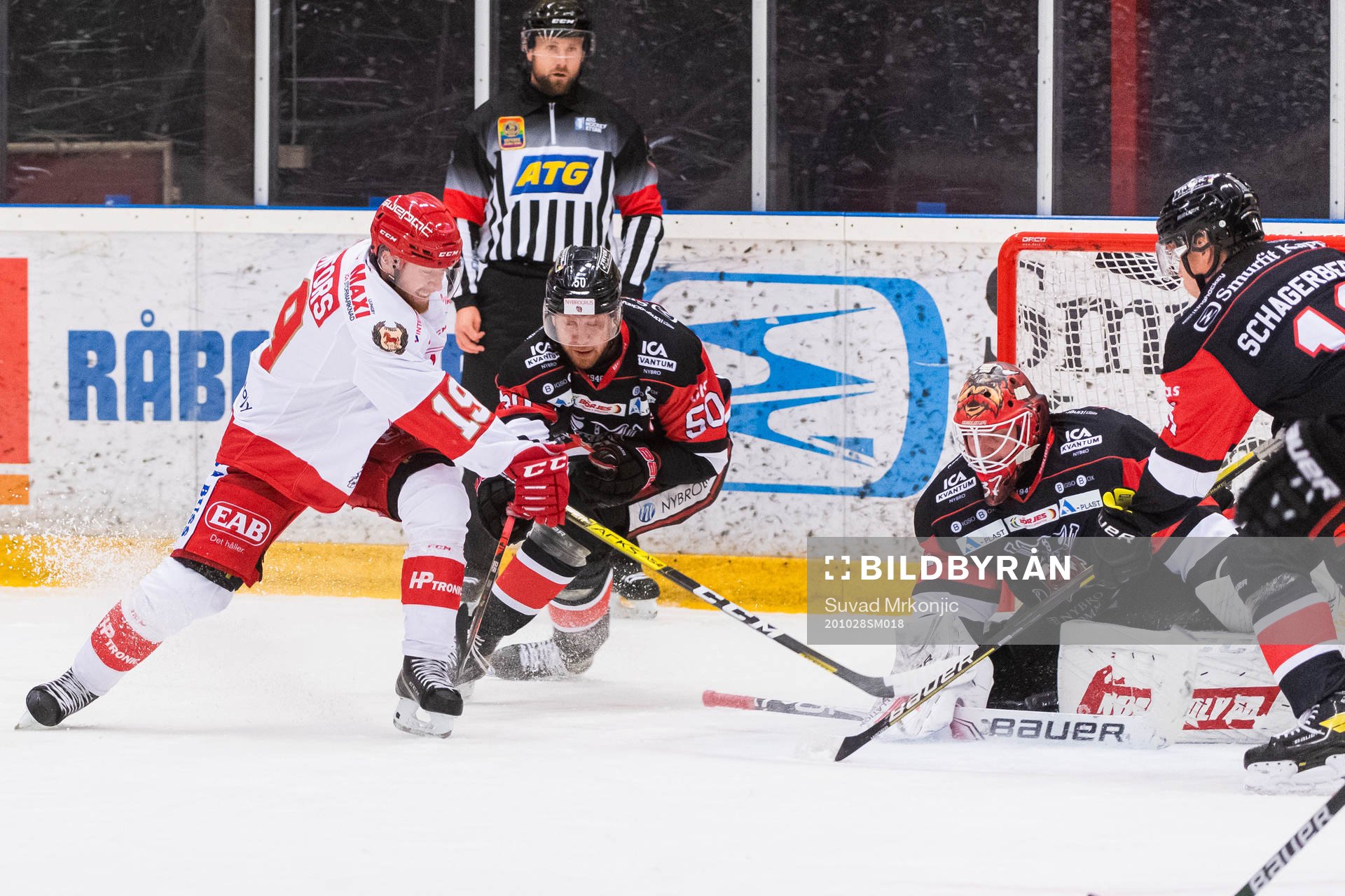 Trojas Victor Romfors och Nybros Erik Lindström och