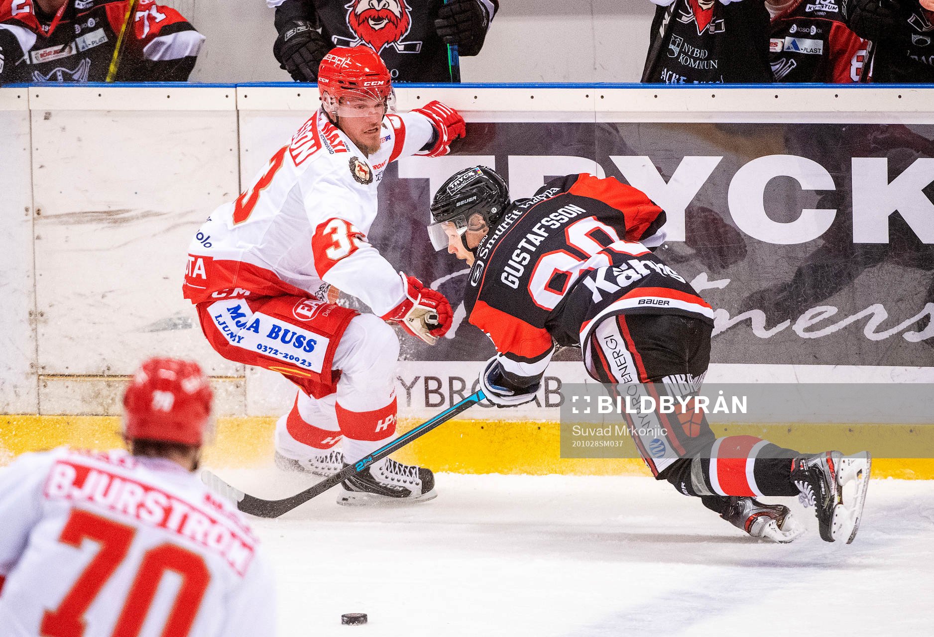 Nybros Eric Gustafsson och Trojas Daniel Karlsson Thörnros
