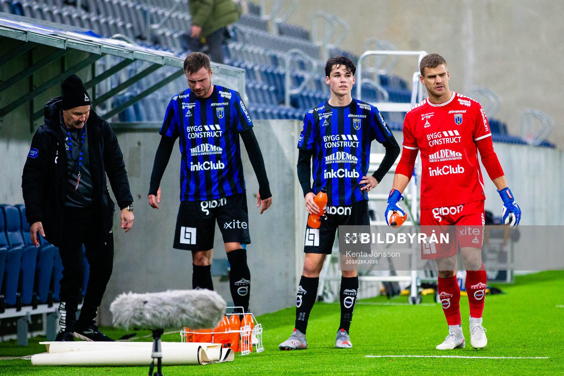 Sirius Daniel Jarl, Jamie Roche och målvakt Lukas Jonsson