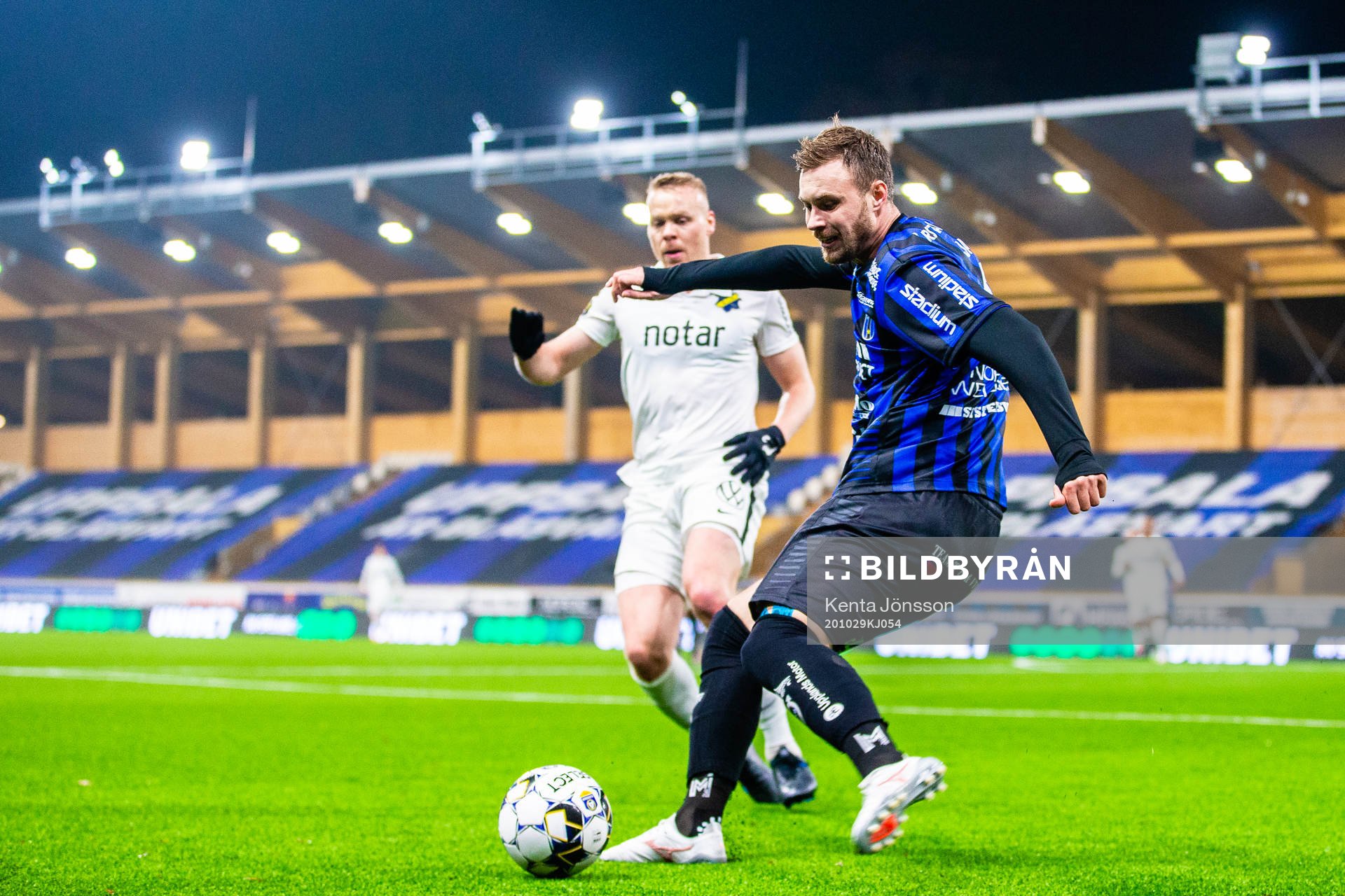 Sirius Daniel Jarl under fotbollsmatchen i Allsvenskan mellan Sirius och AIK den 29 oktober 2020 i Uppsala.
