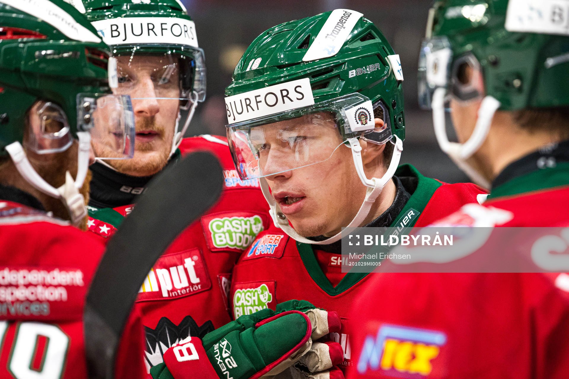 Frölundas Lucas Raymond jublar