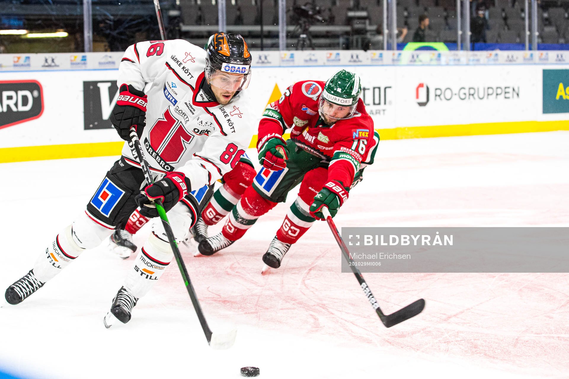 Örebros Mathias Bromé och Frölundas Stefan Elliot