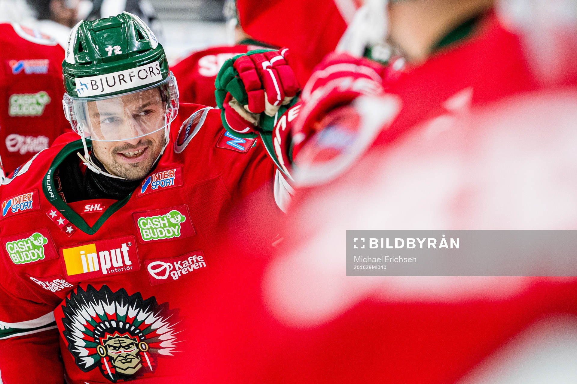 Frölundas Patrik Carlsson jublar