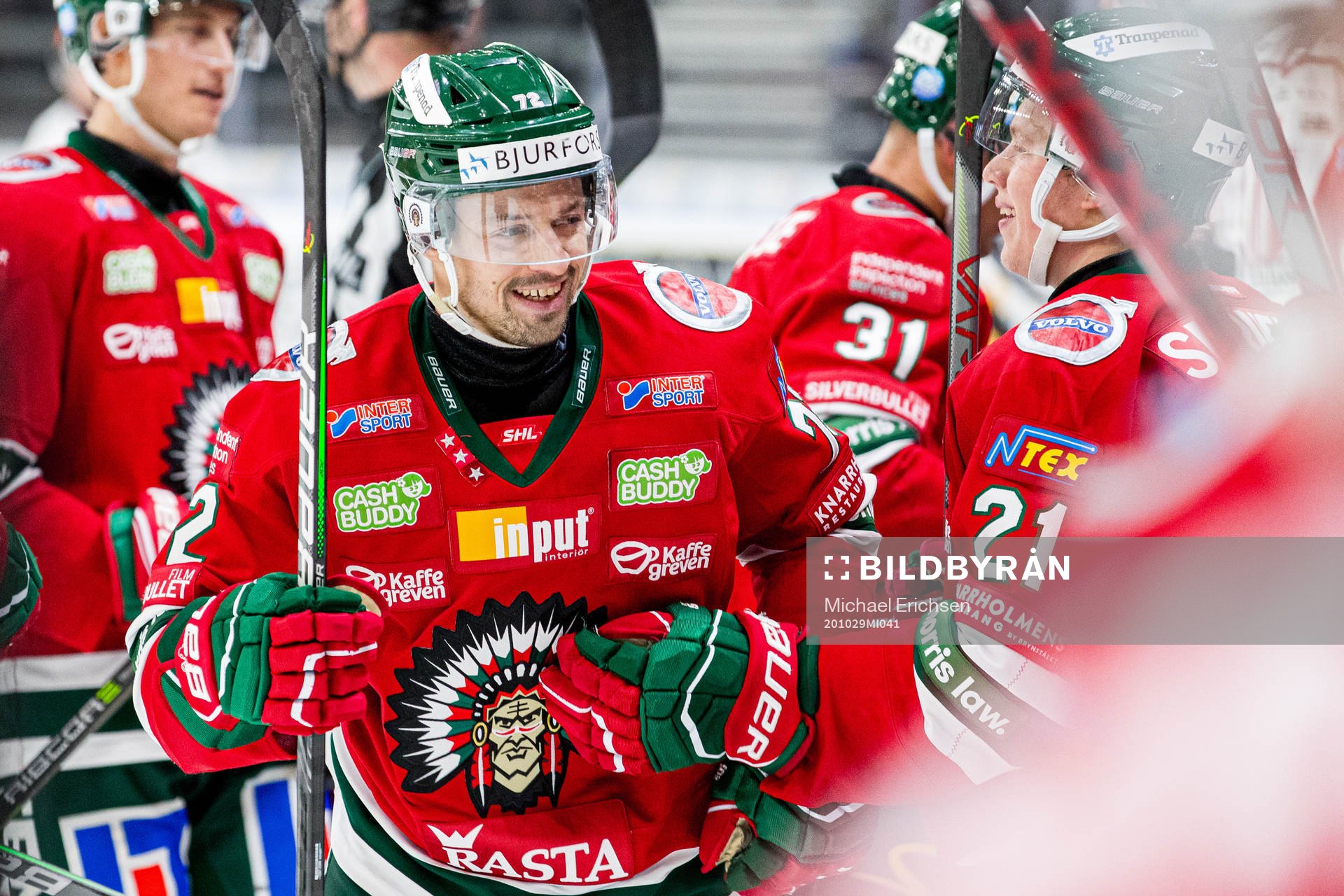 Frölundas Patrik Carlsson jublar