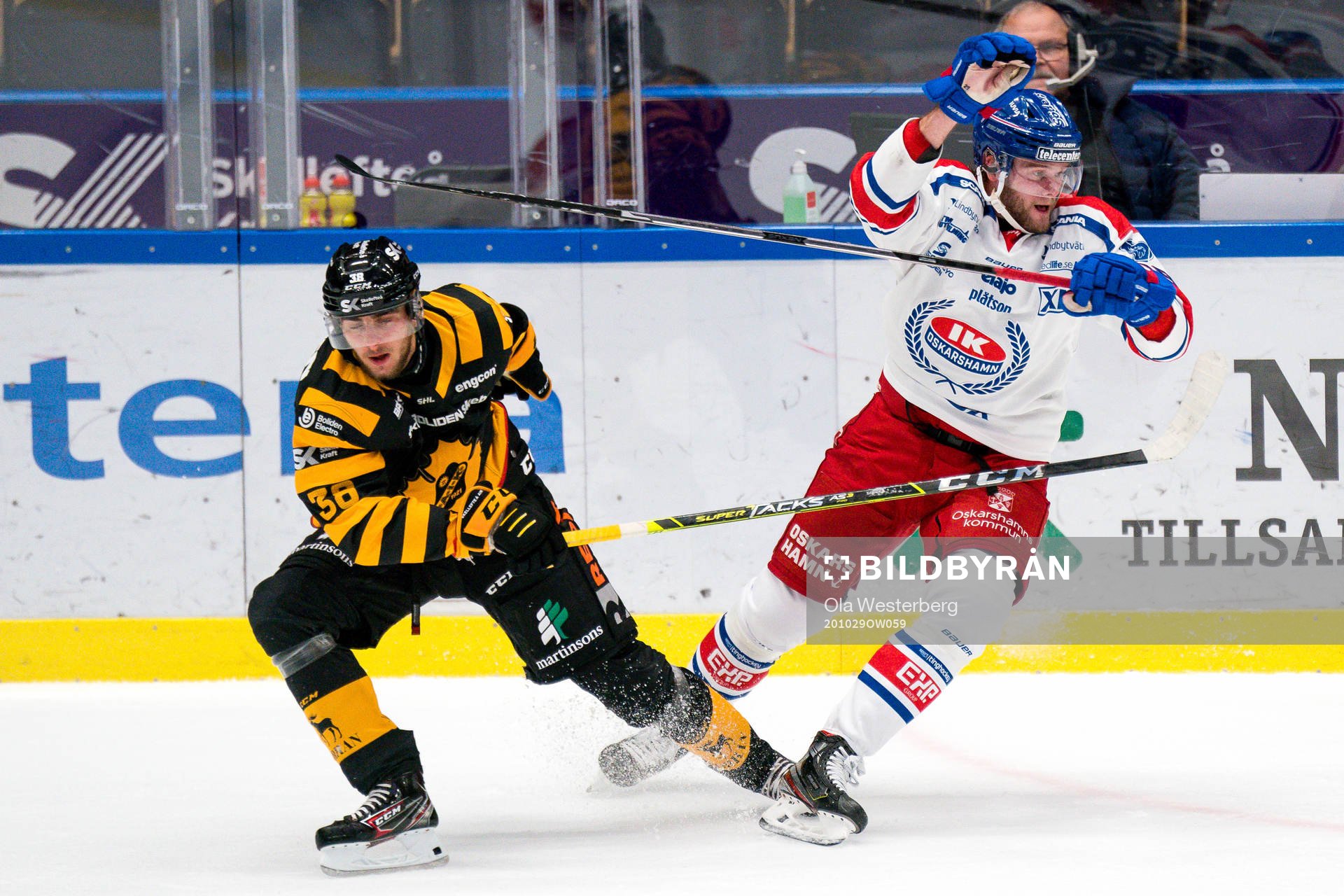 Jacob Olofsson och Oskarshamns Kim Rosdahl