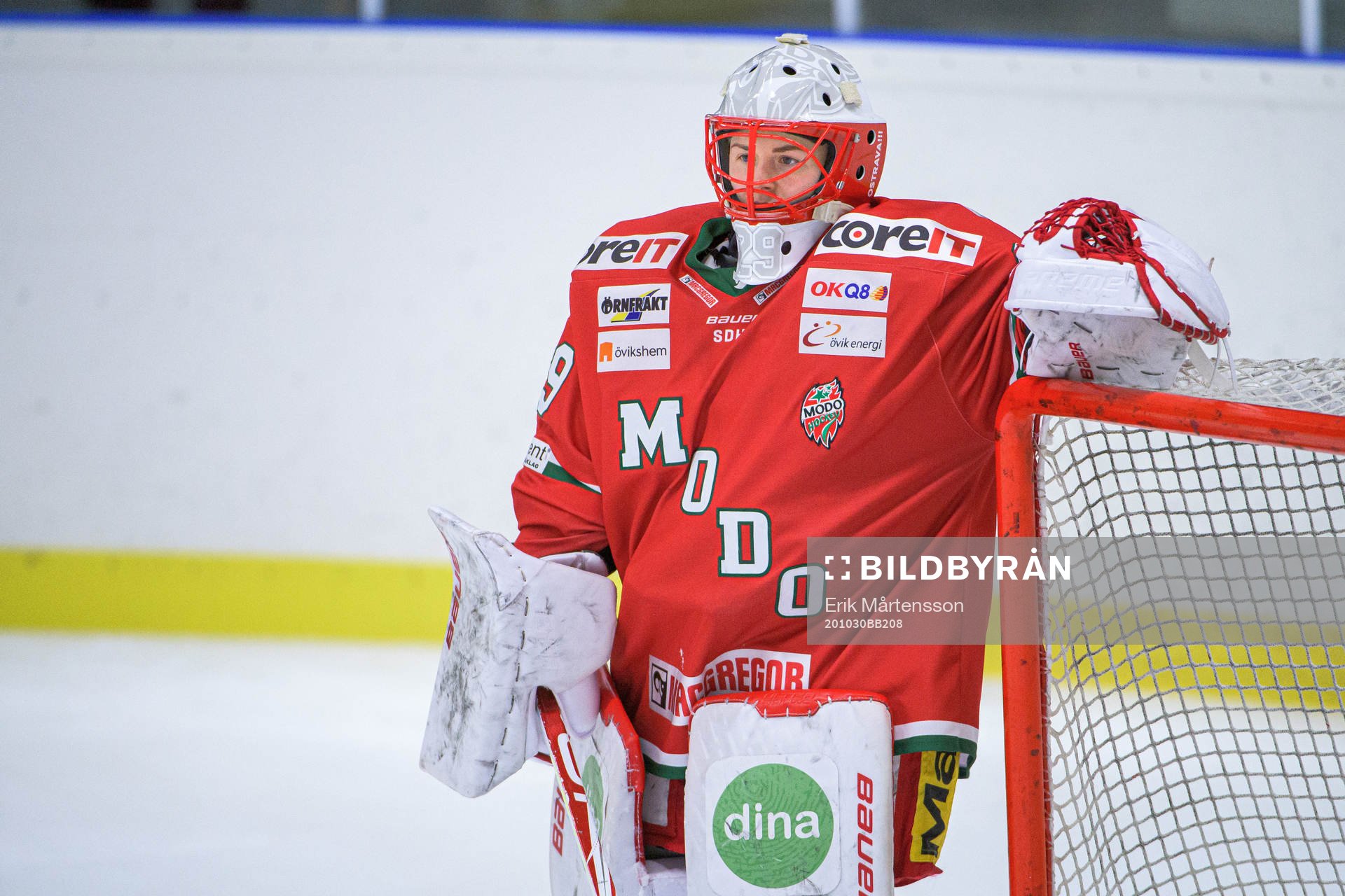 Modos målvakt Klara Peslarova