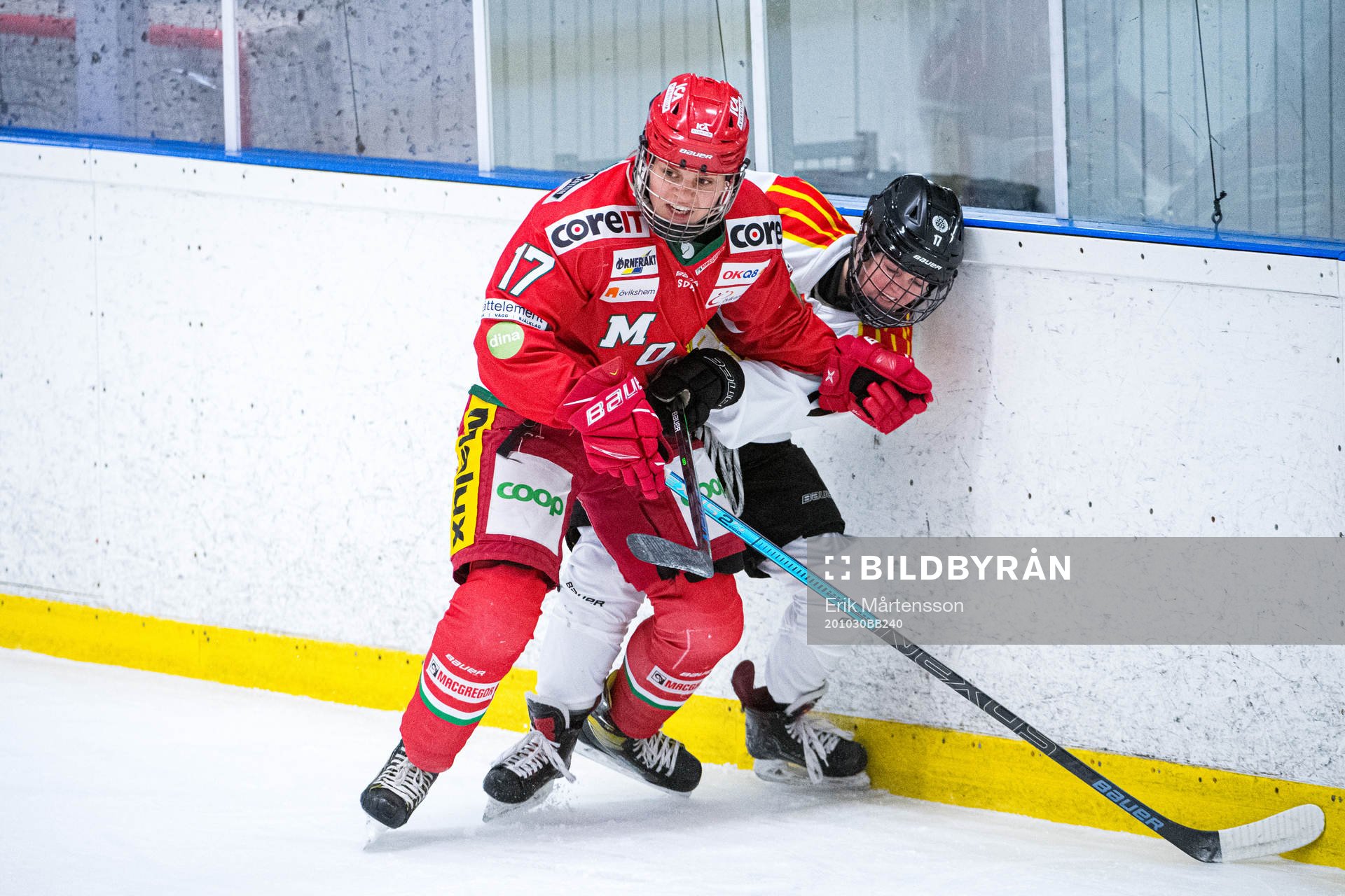 Modos Erica Rieder och Brynäs Jaycee Gebhard