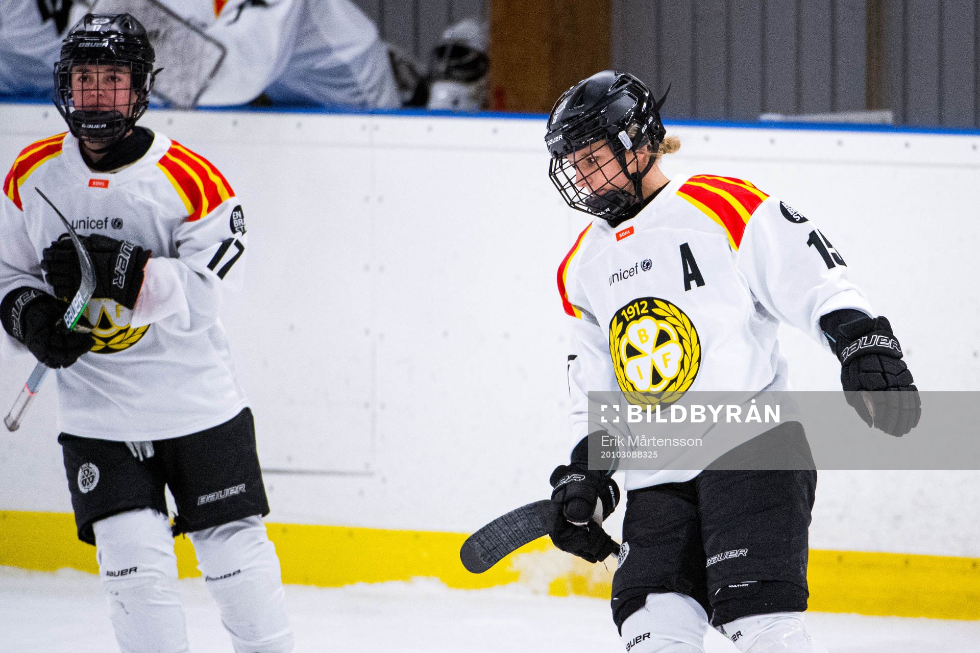 Brynäs Lara Stalder jublar
