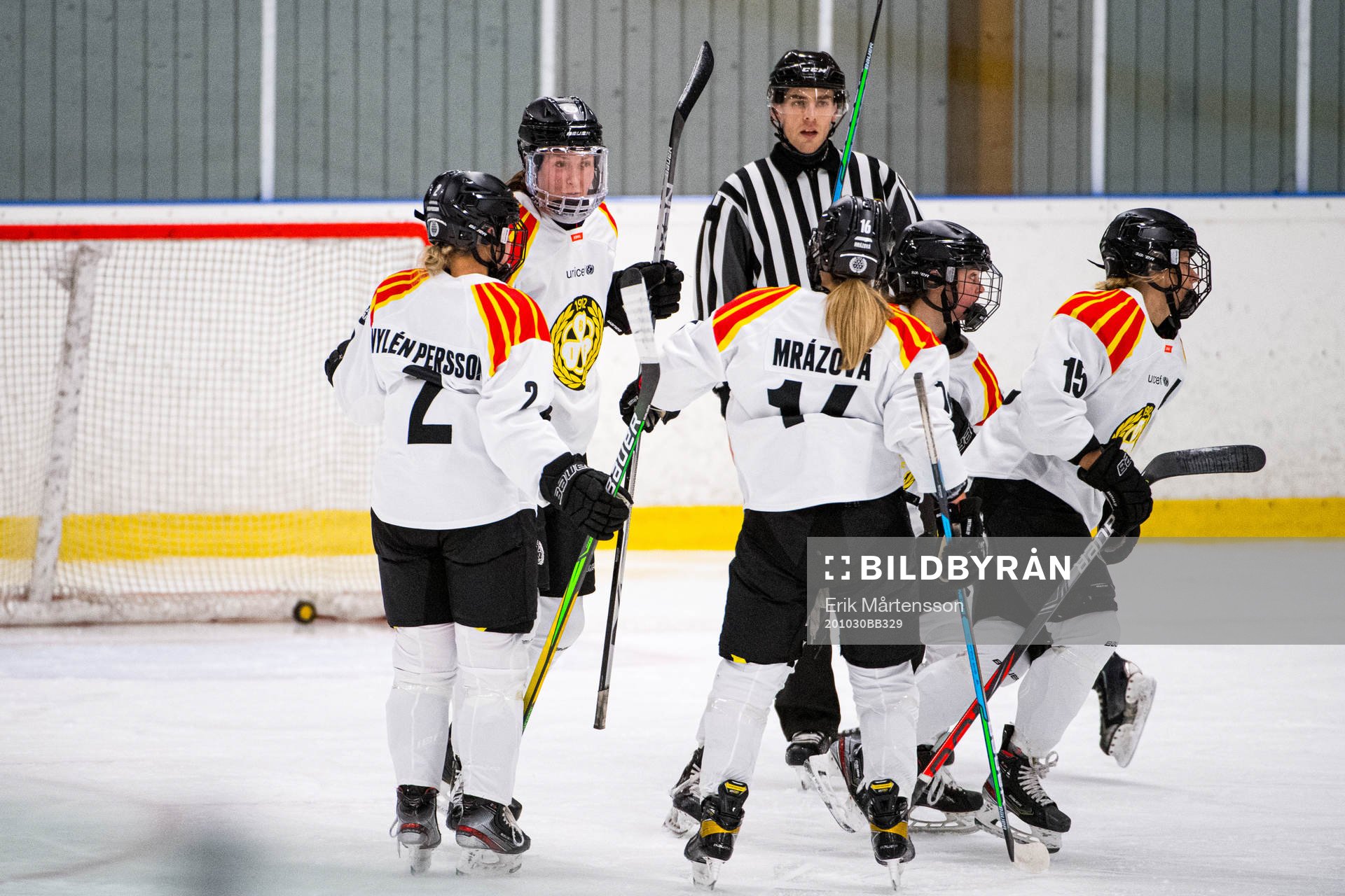 Brynäs Rosa Lindstedt jublar