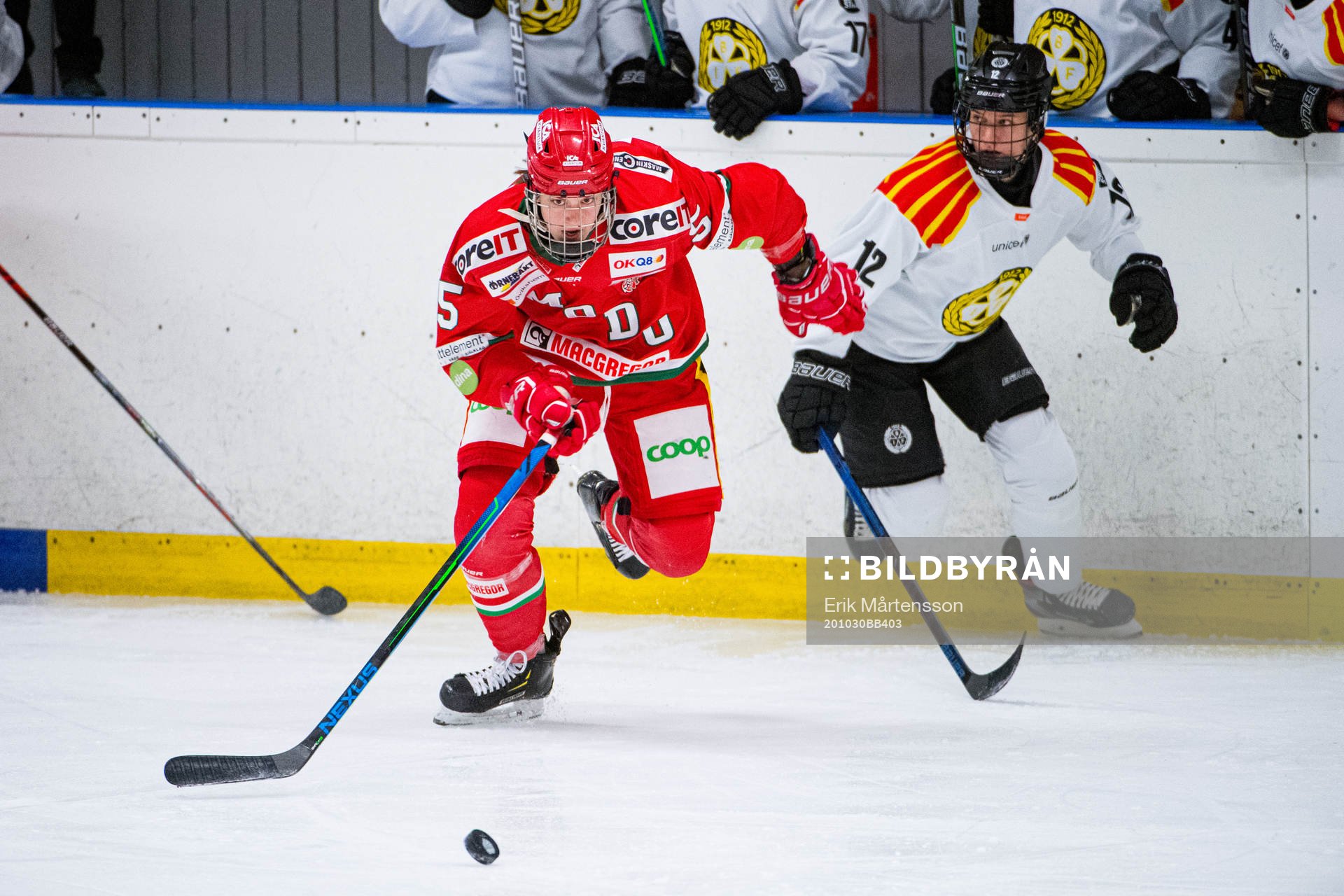 Modos Daniela Pejsova och Brynäs Fanny Brolin