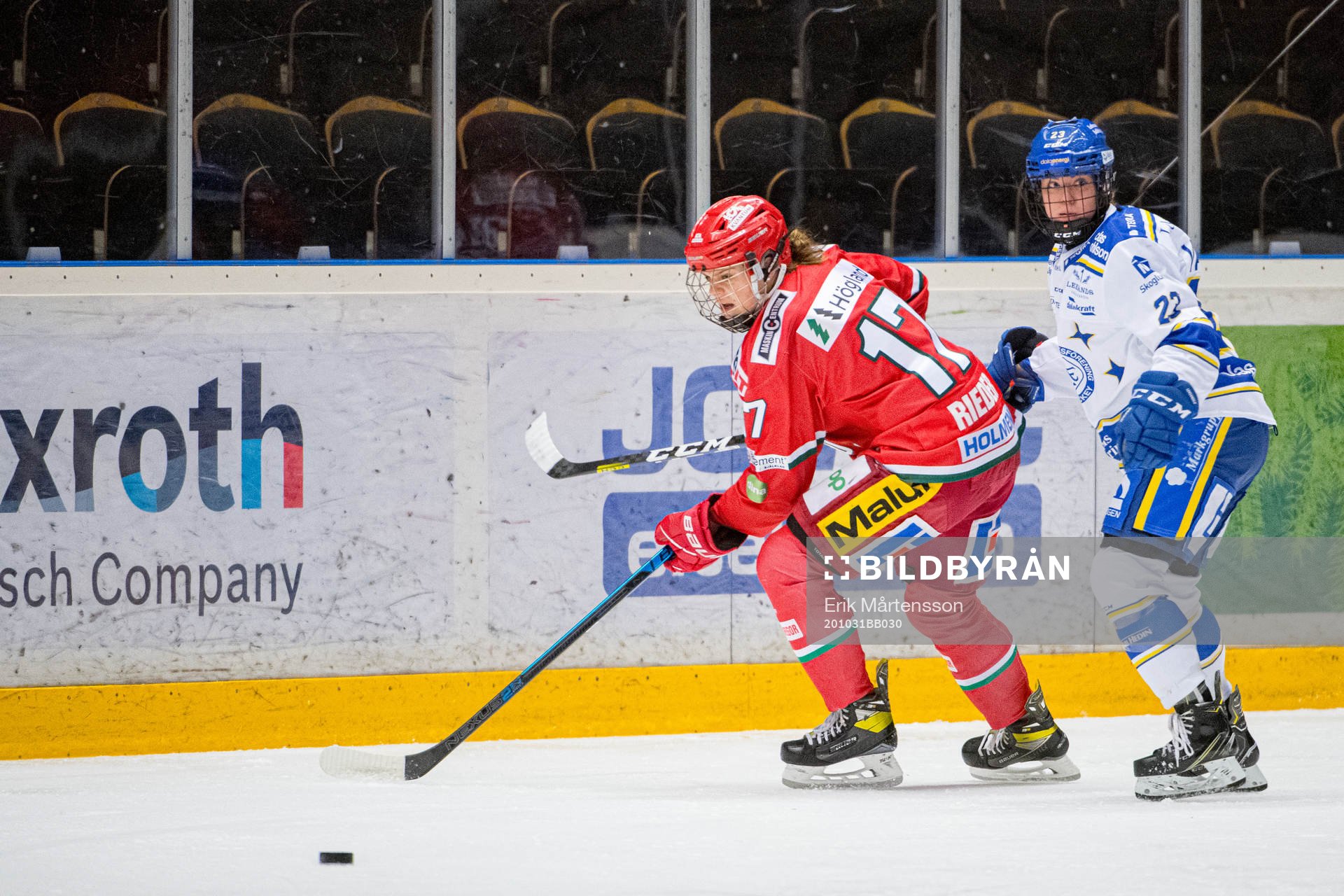 Modos Erica Rieder och Leksands Saana Valkama