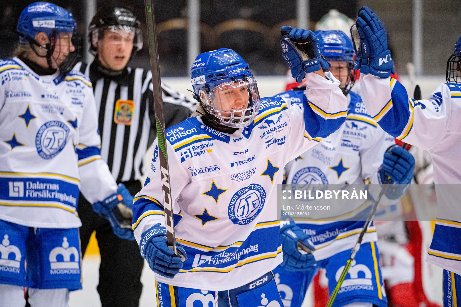 Leksands Wilma Johansson jublar