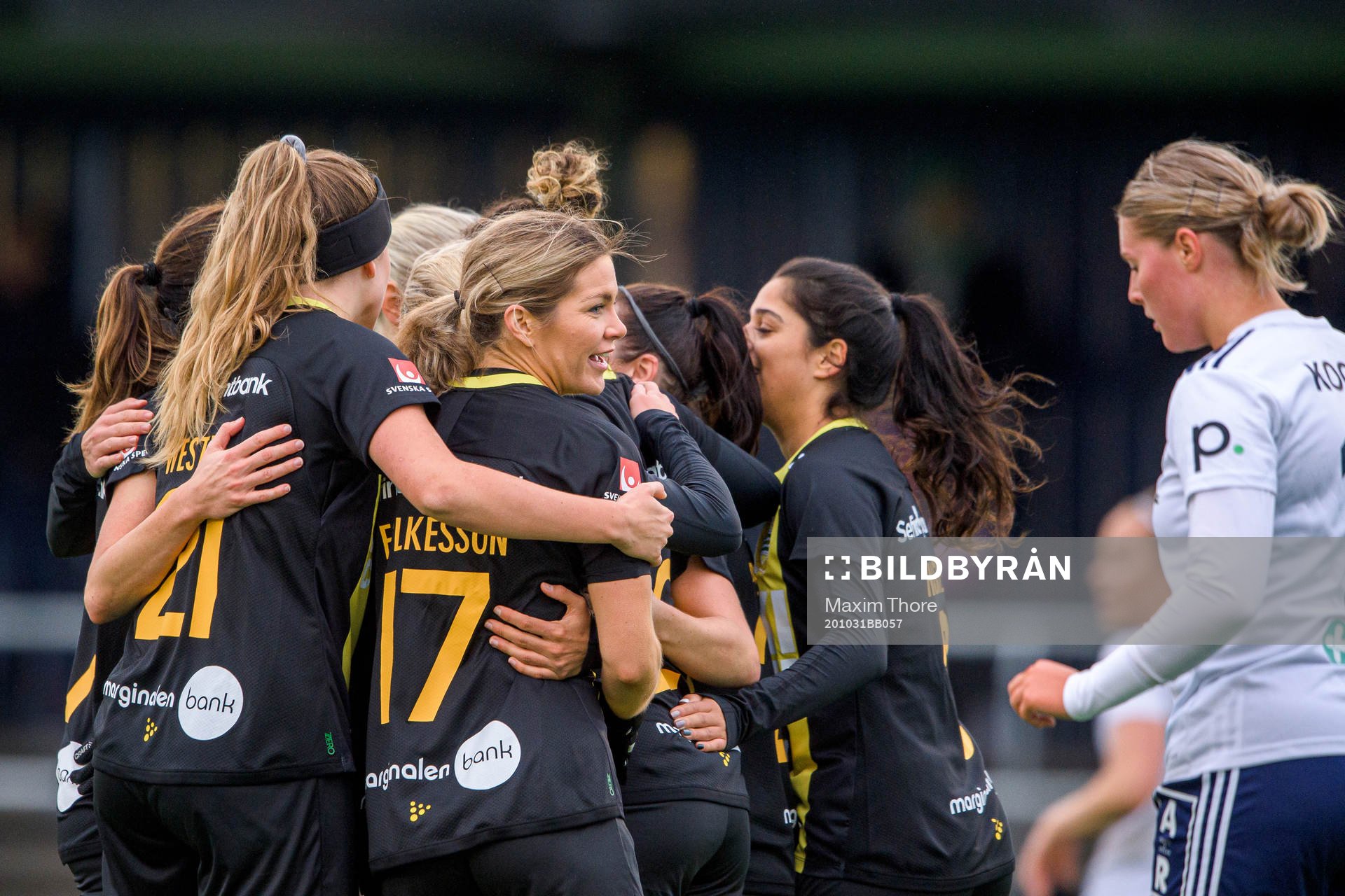 Hammarbys Hanna Folkesson jublar