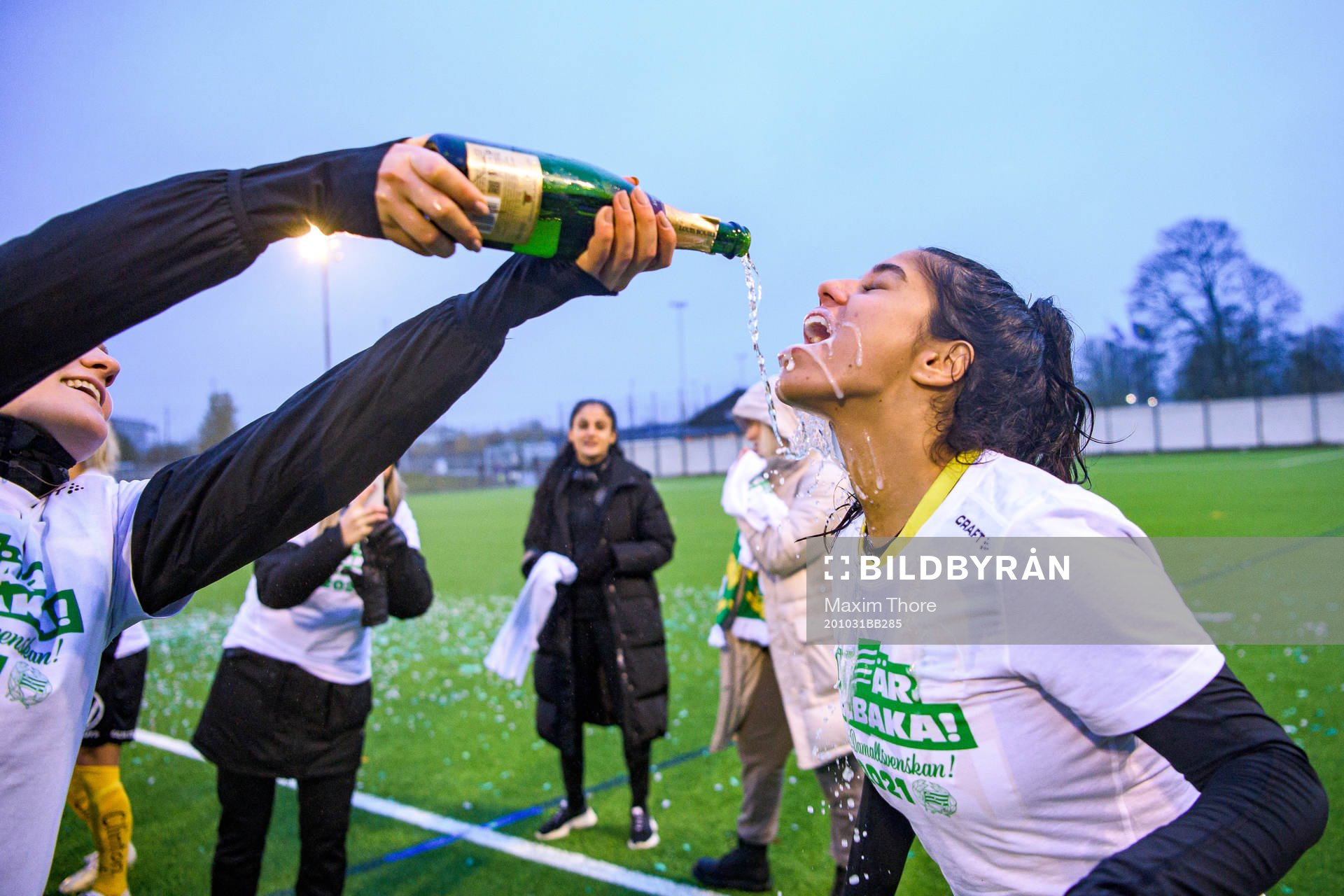 Hammarbys Caroline Rodrigues jublar