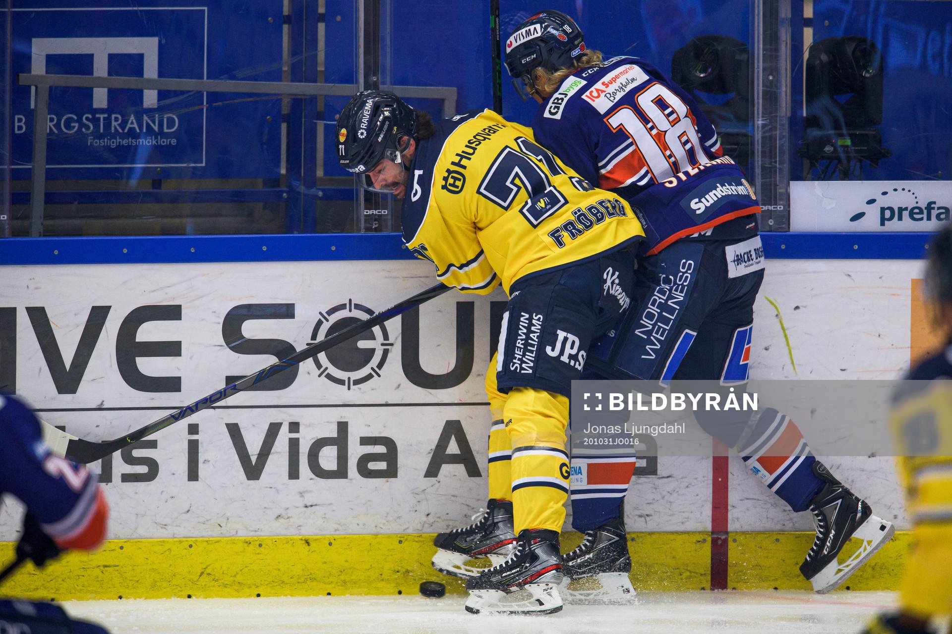 s Linus Fröberg och Växjös Marcus Sylvegård