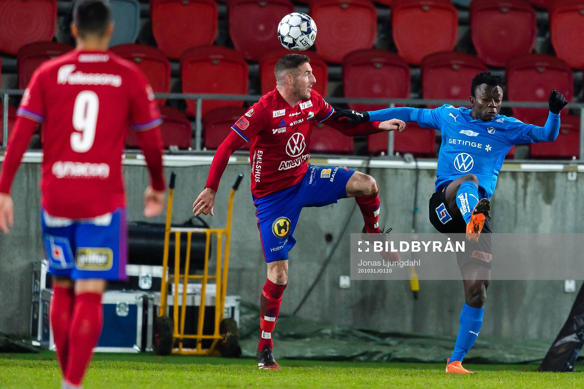 Östers James Keene och Halmstads Thomas Boakye