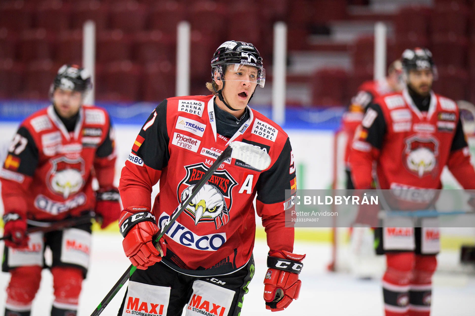 Malmö Redhawks Emil Sylvegård deppar