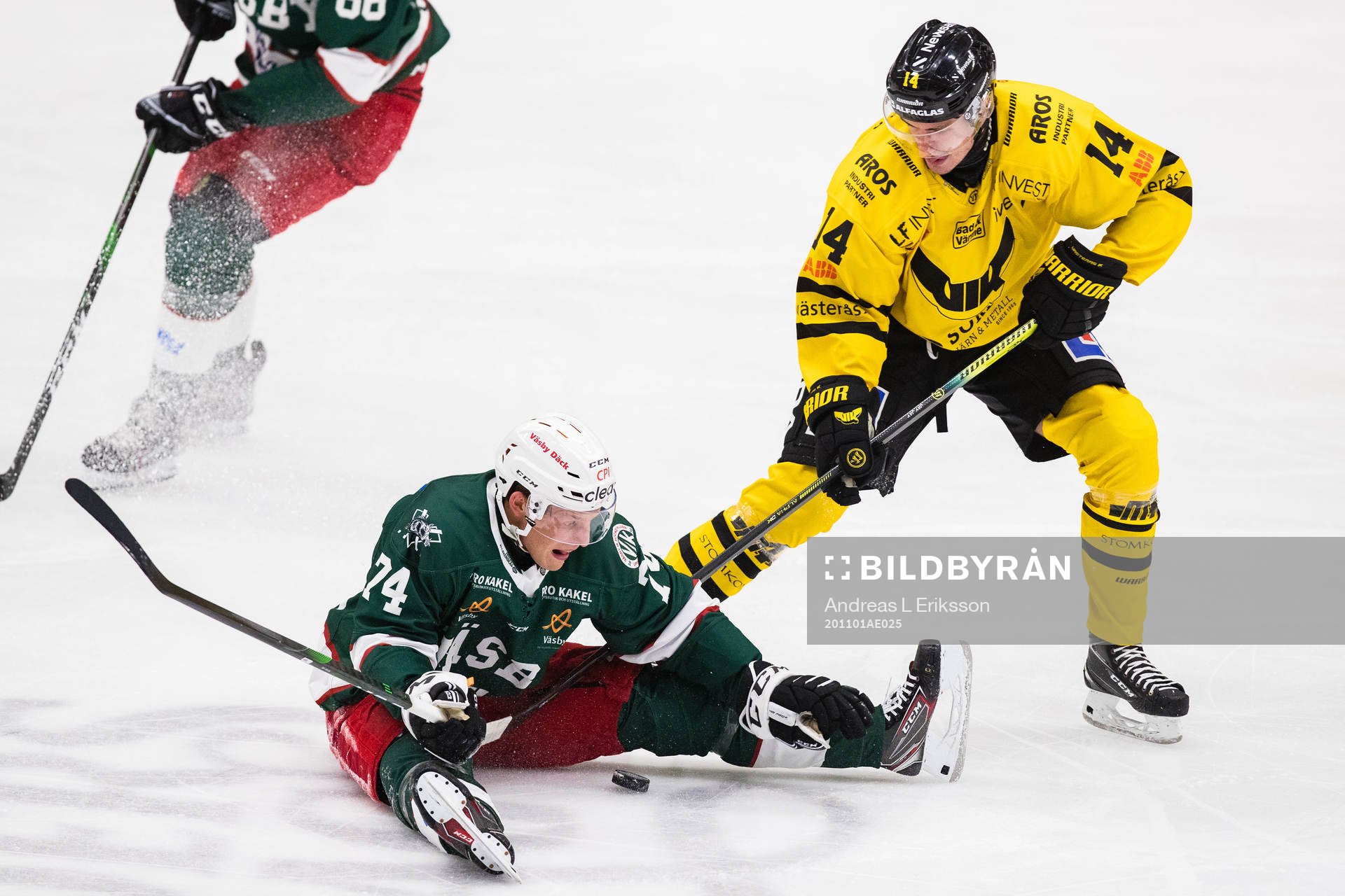 Väsbys Pontus Karlsson och Västerås Jesper Johansson