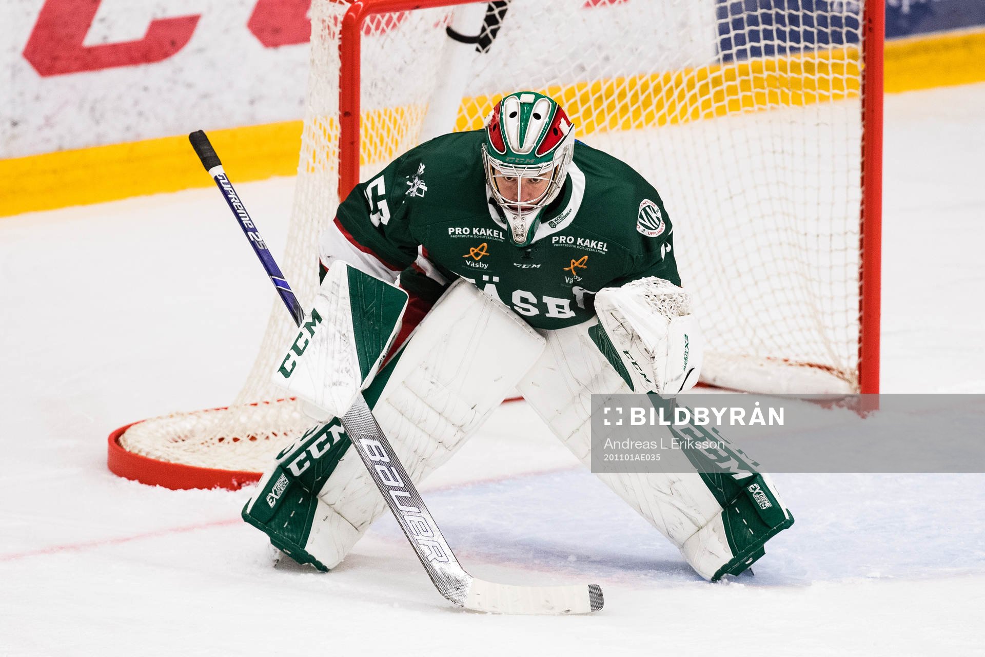 Väsbys målvakt Henrik Lundberg