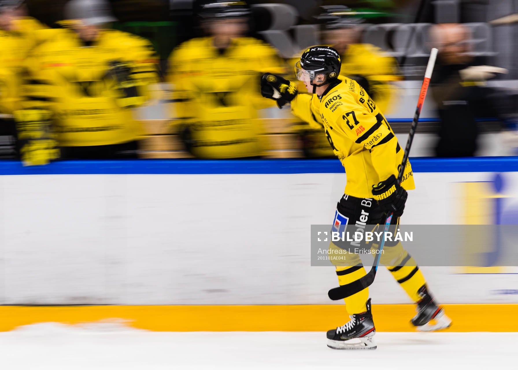 Västerås Sebastian Benker jublar