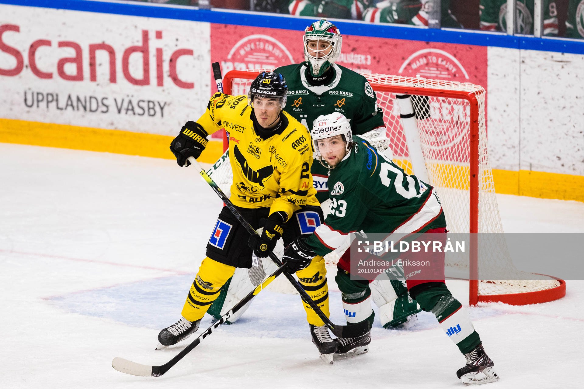 Västerås Henrik Hetta och Väsbys Viktor Åström